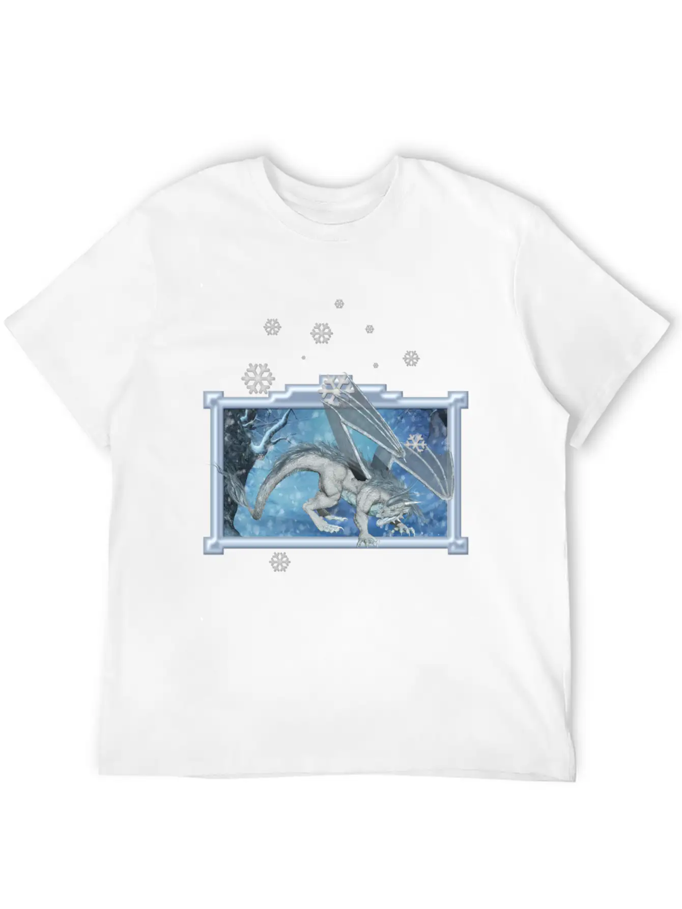 Ice Dragon Unisex Casual T-Shirt – Clean Design For Daily Comfort