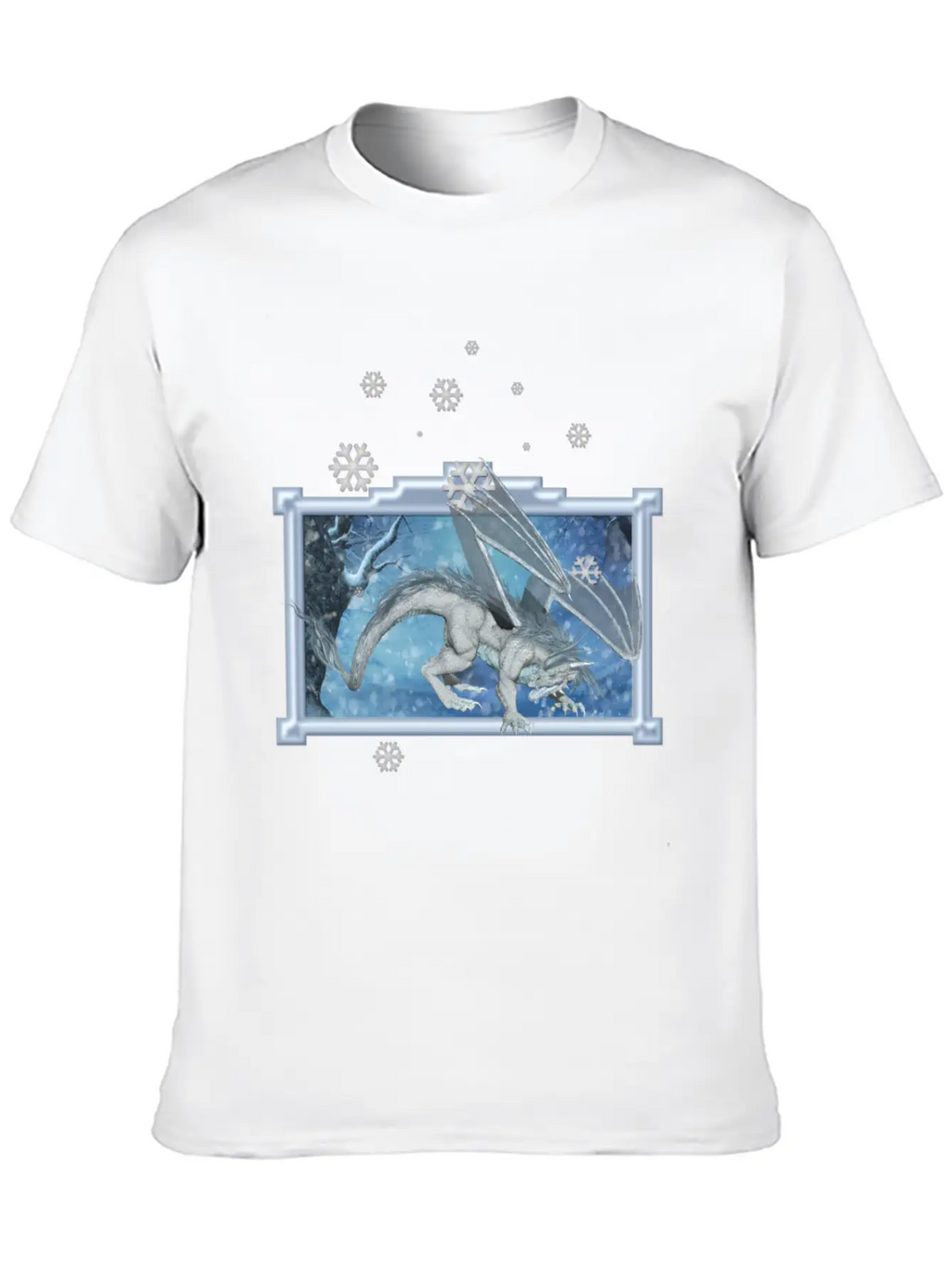 Ice Dragon Unisex Casual T-Shirt – Clean Design For Daily Comfort