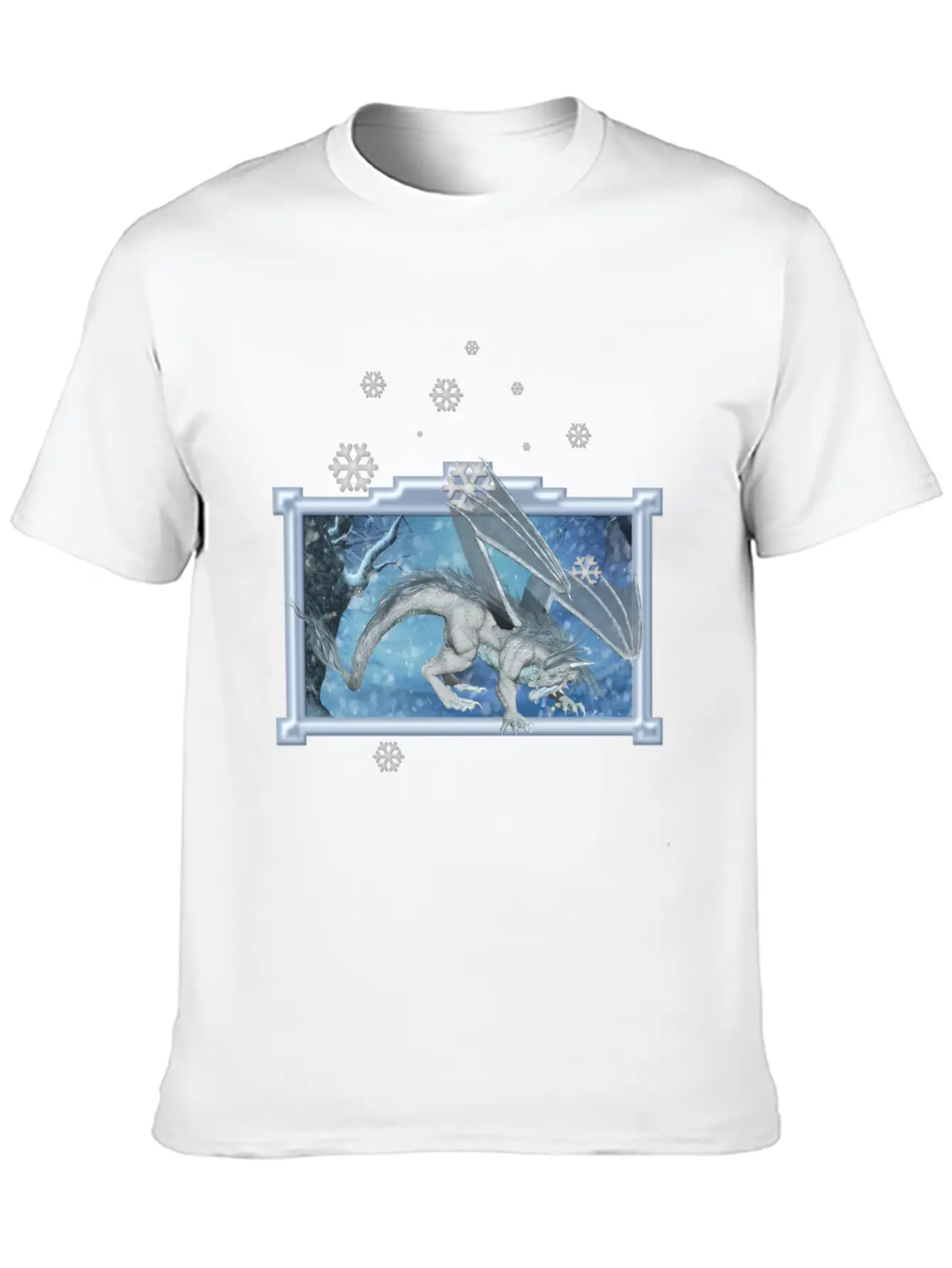 Ice Dragon Unisex Casual T-Shirt – Clean Design For Daily Comfort