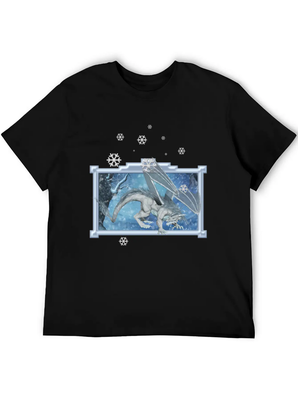 Ice Dragon Unisex Casual T-Shirt – Clean Design For Daily Comfort