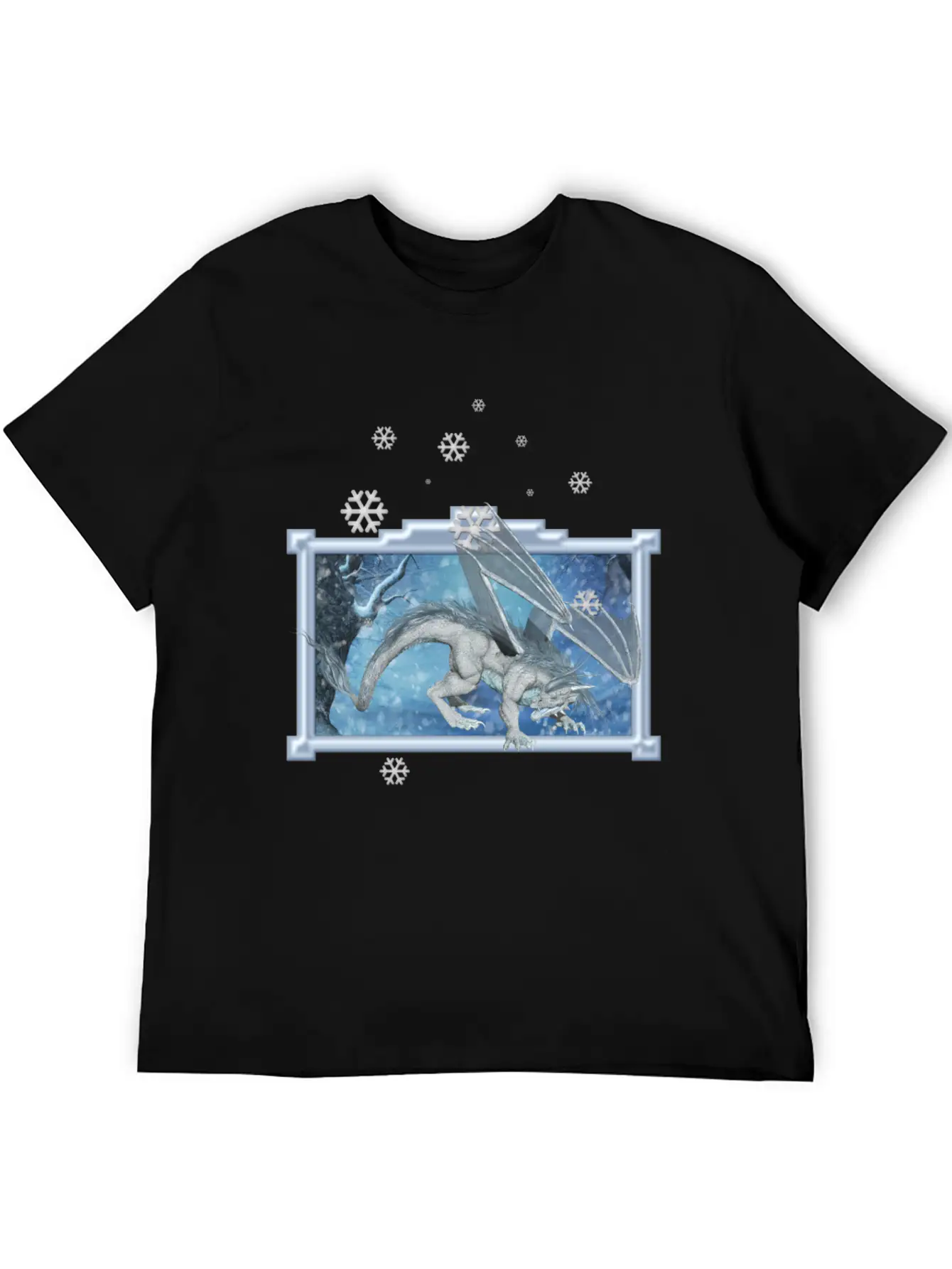 Ice Dragon Unisex Casual T-Shirt – Clean Design For Daily Comfort