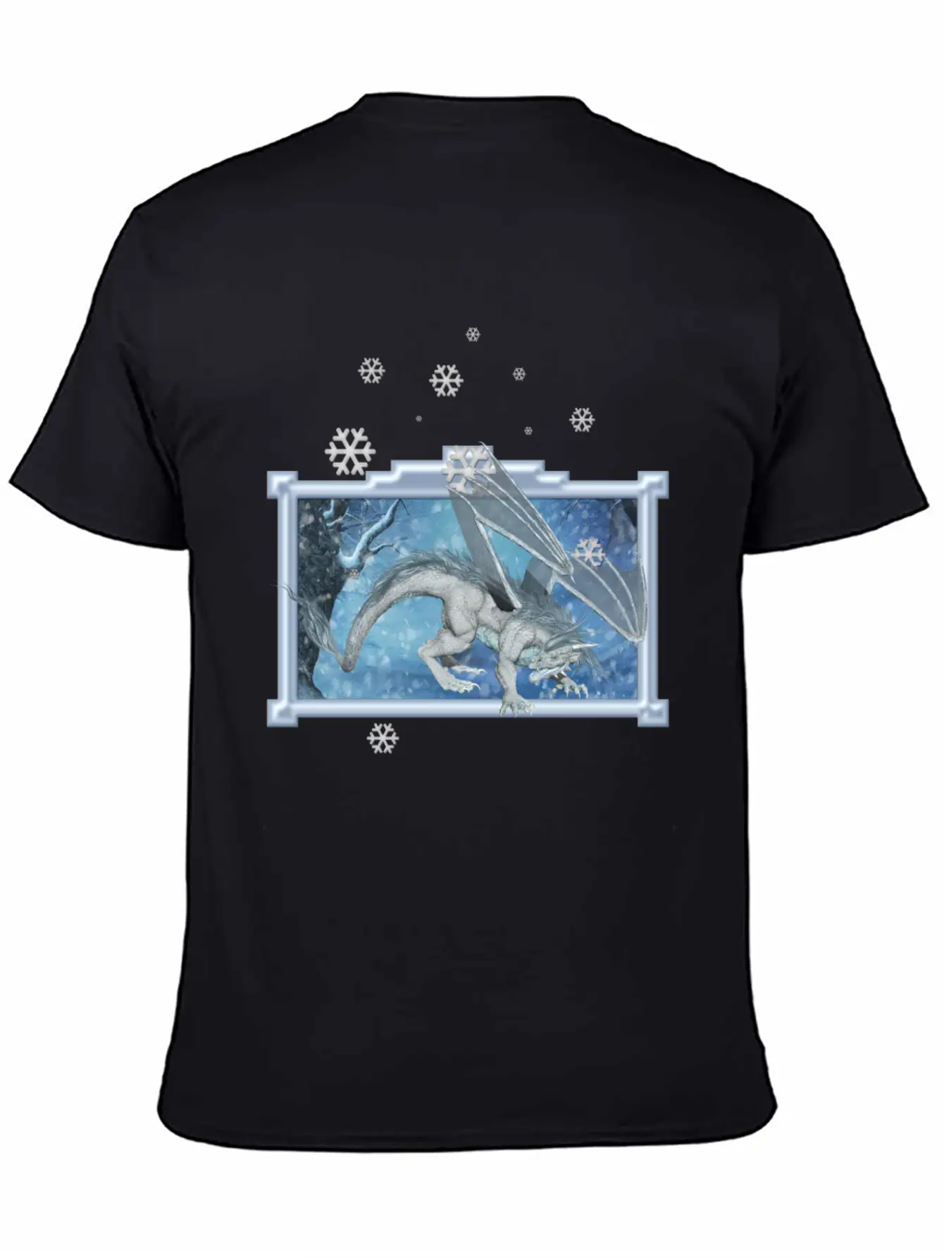 Ice Dragon Unisex Casual T-Shirt – Clean Design For Daily Comfort