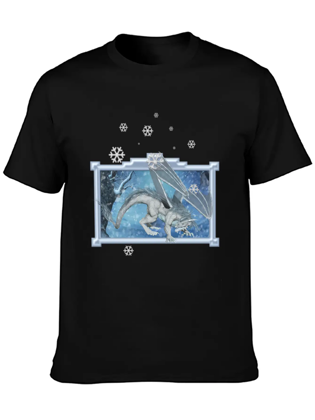 Ice Dragon Unisex Casual T-Shirt – Clean Design For Daily Comfort