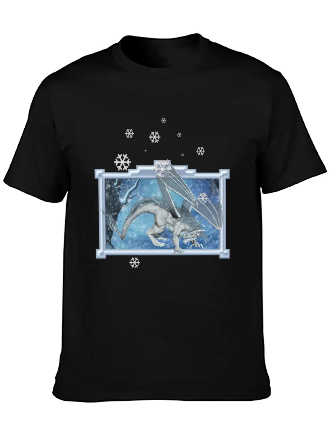 Ice Dragon Unisex Casual T-Shirt – Clean Design For Daily Comfort