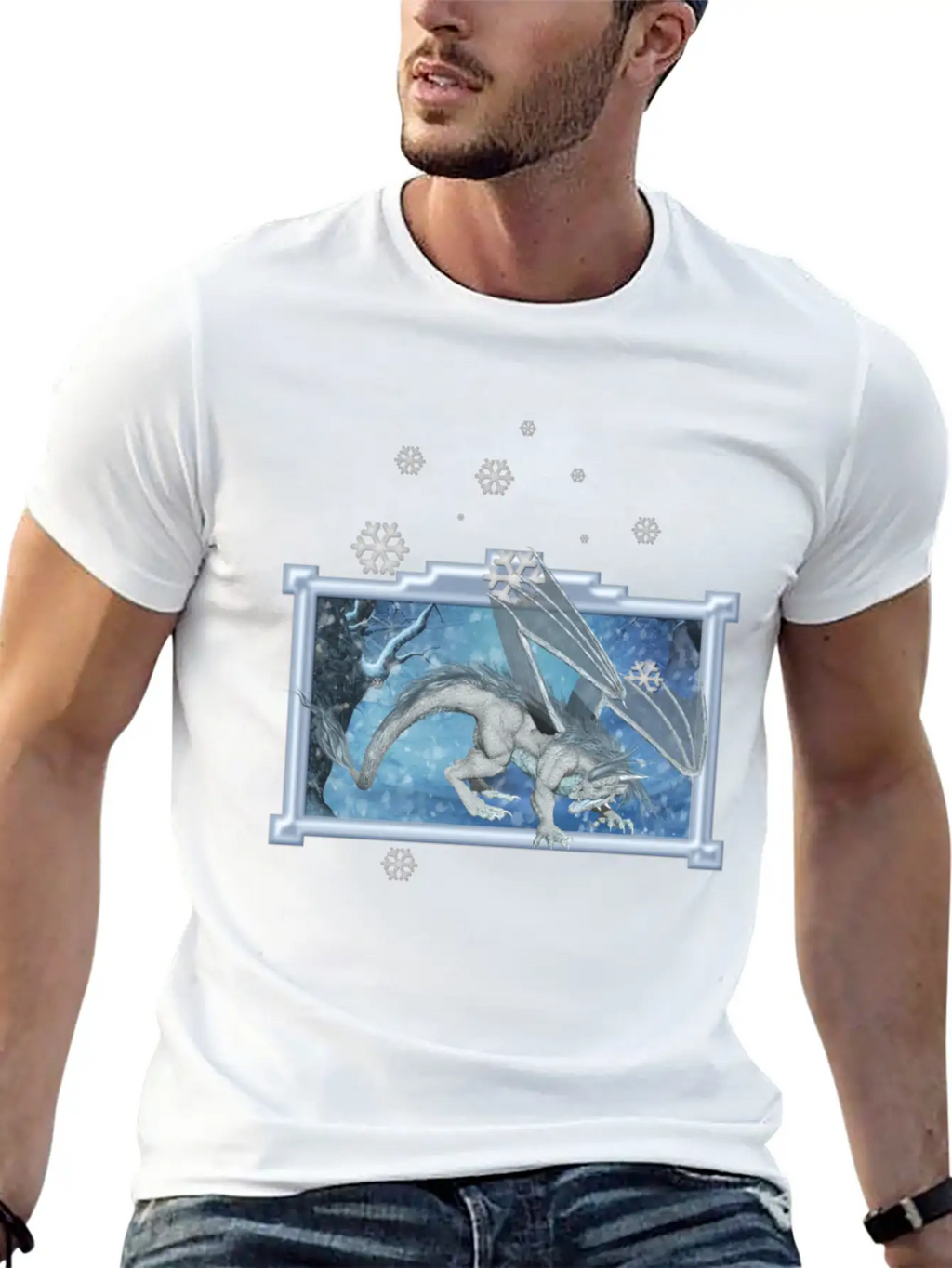 Ice Dragon Unisex Casual T-Shirt – Clean Design For Daily Comfort