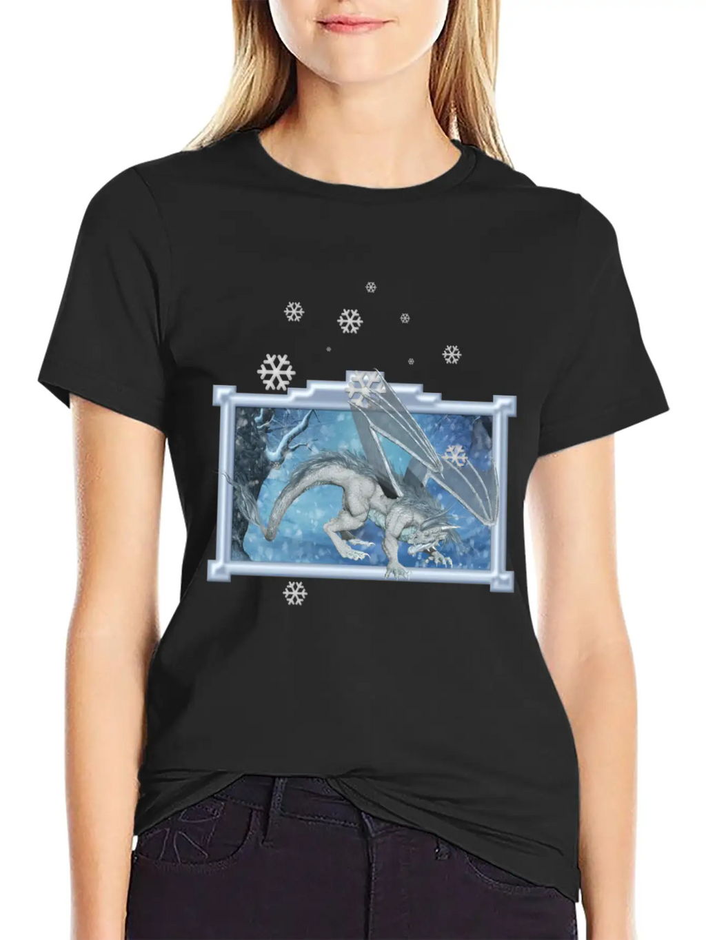 Ice Dragon Unisex Casual T-Shirt – Clean Design For Daily Comfort
