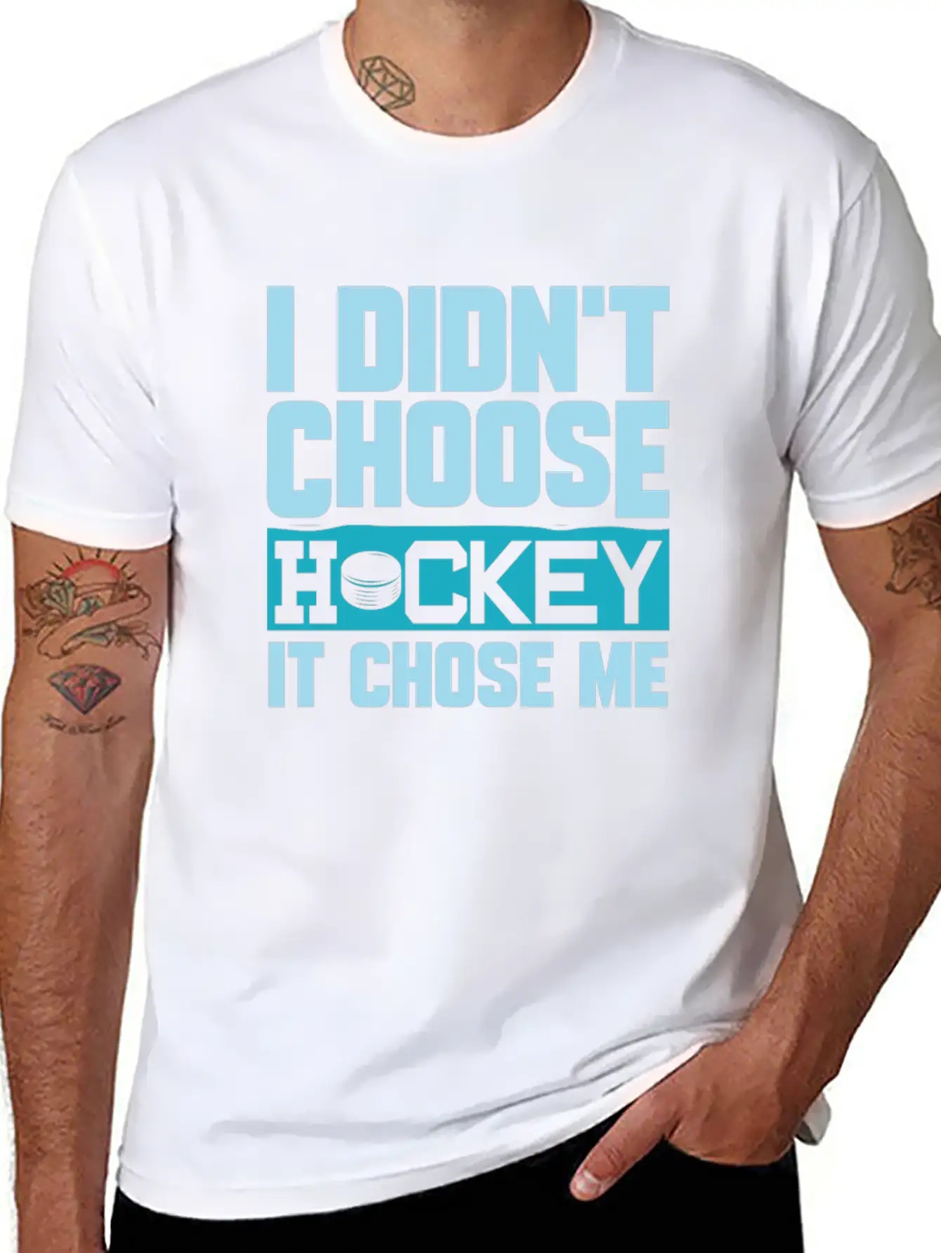 Ice Hockey Classic Fit Graphic Tee For Daily Comfort – Unisex Cotton Shirt