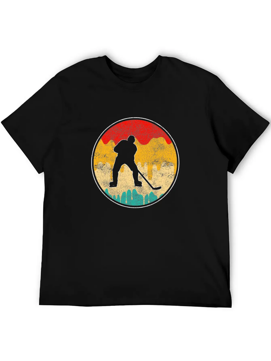 Ice Hockey Retro Breathable Soft Cotton T-Shirt – Timeless Casual Look