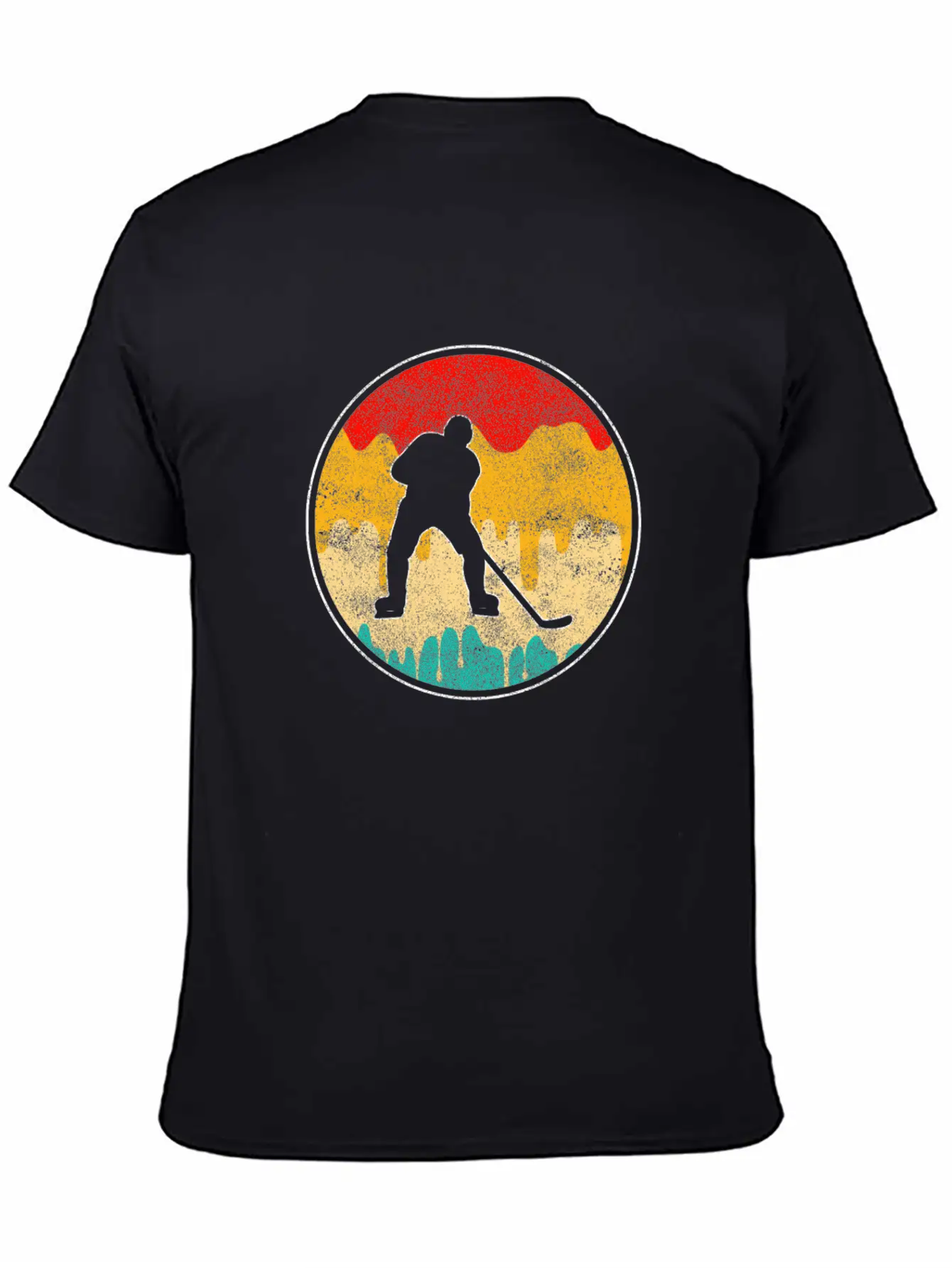 Ice Hockey Retro Breathable Soft Cotton T-Shirt – Timeless Casual Look