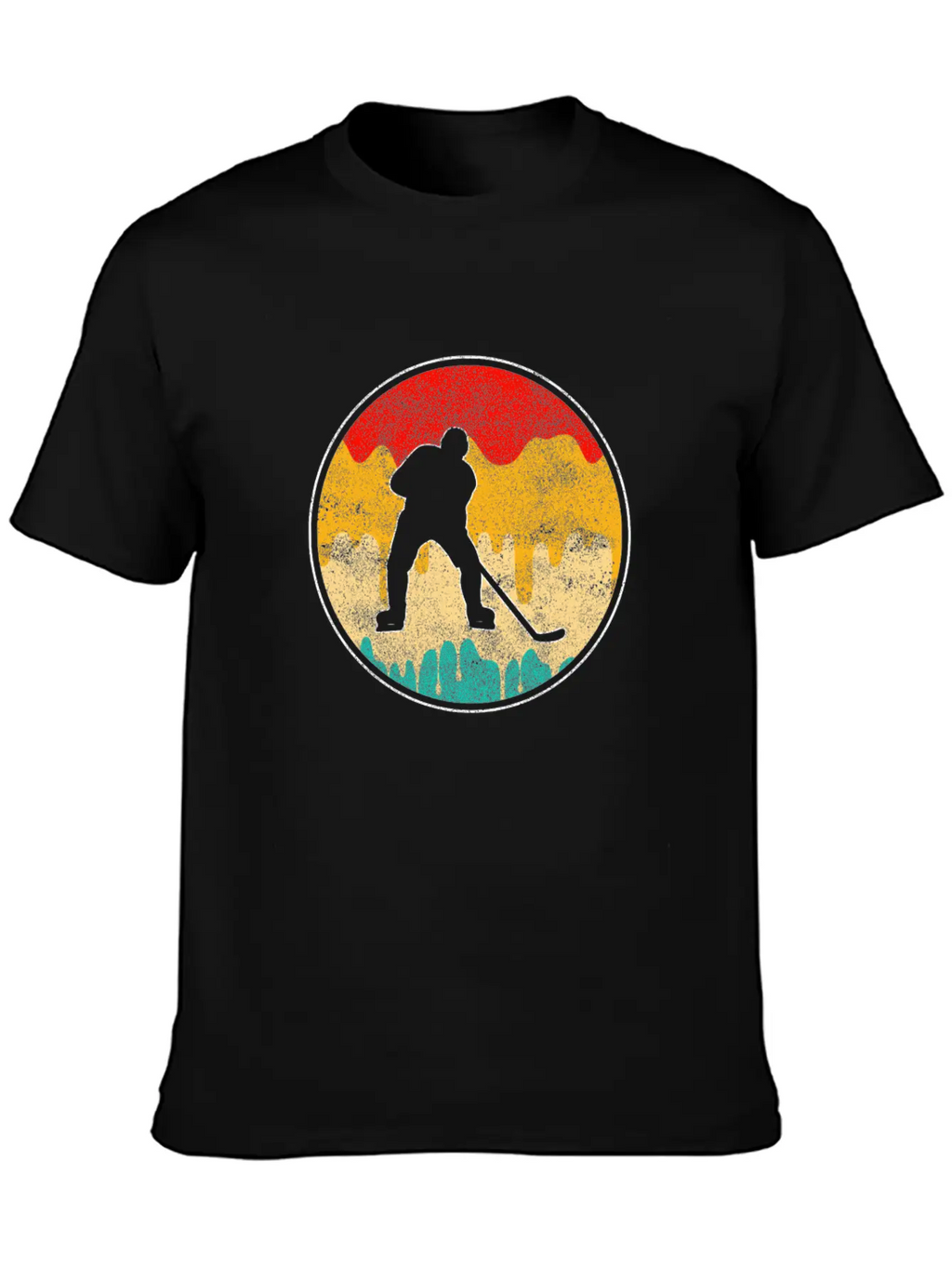 Ice Hockey Retro Breathable Soft Cotton T-Shirt – Timeless Casual Look