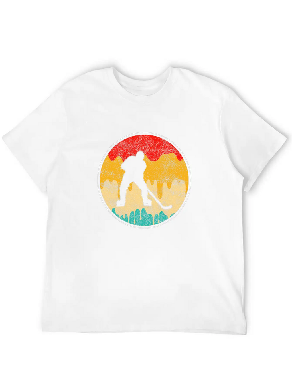 Ice Hockey Retro Breathable Soft Cotton T-Shirt – Timeless Casual Look