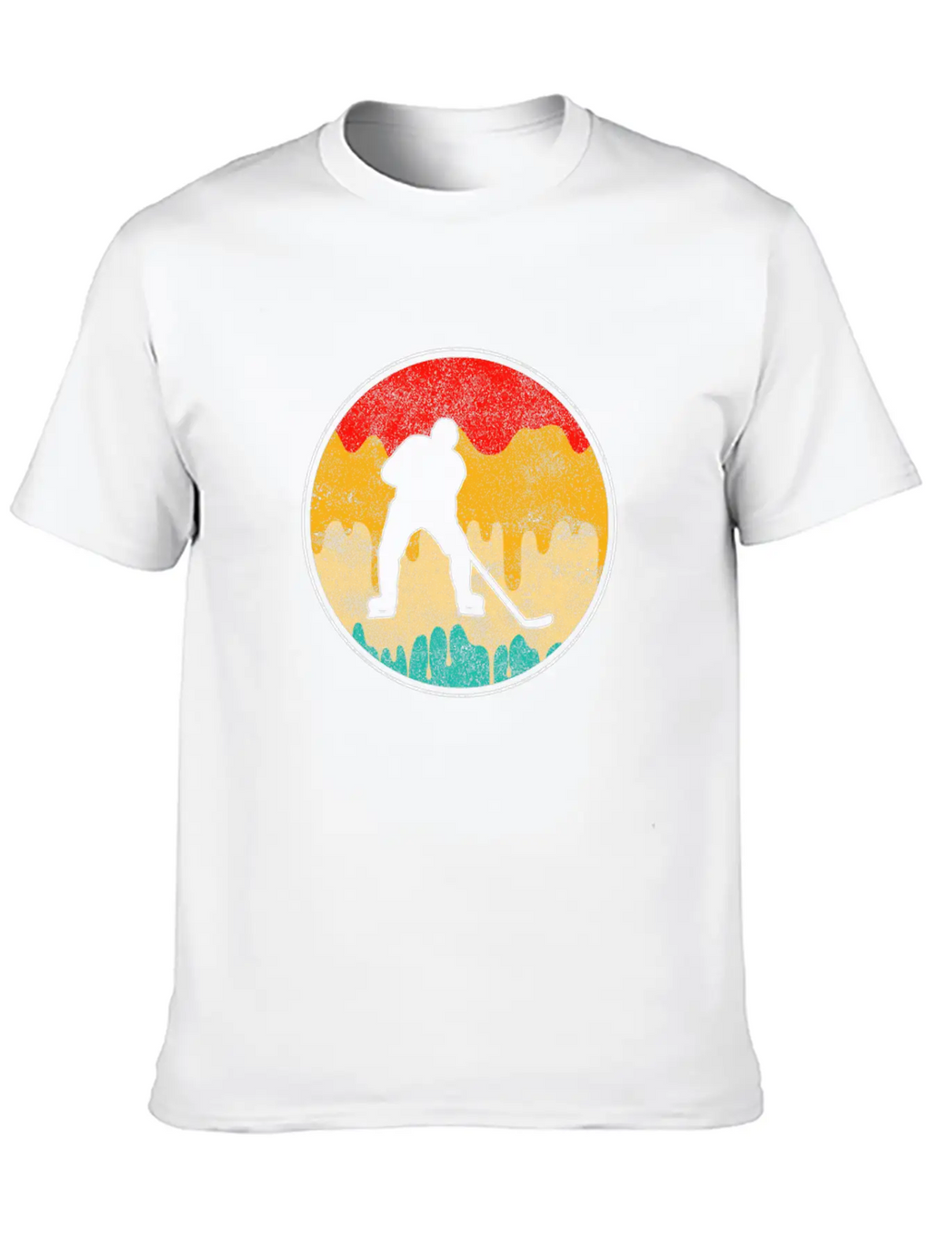 Ice Hockey Retro Breathable Soft Cotton T-Shirt – Timeless Casual Look