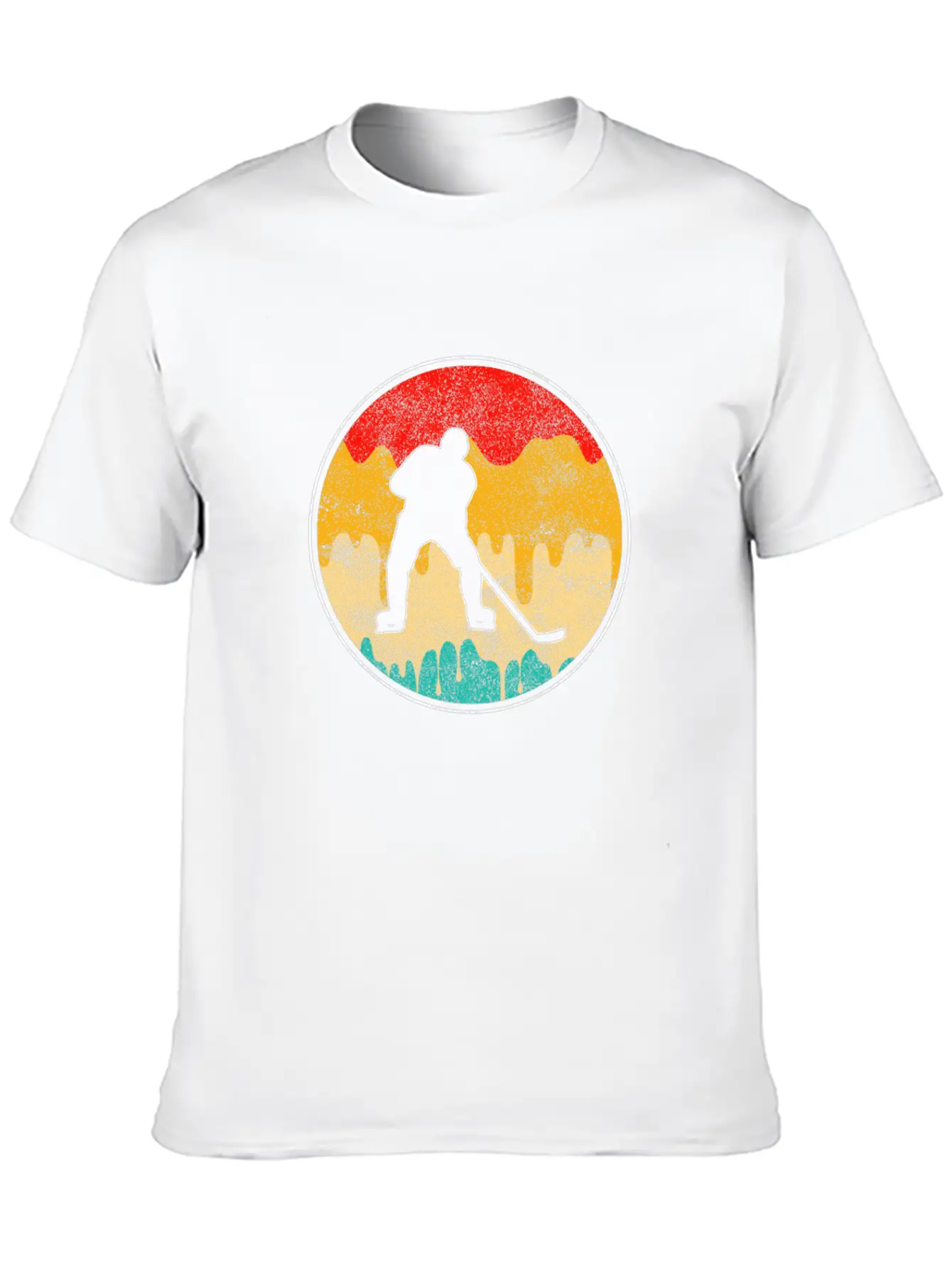 Ice Hockey Retro Breathable Soft Cotton T-Shirt – Timeless Casual Look