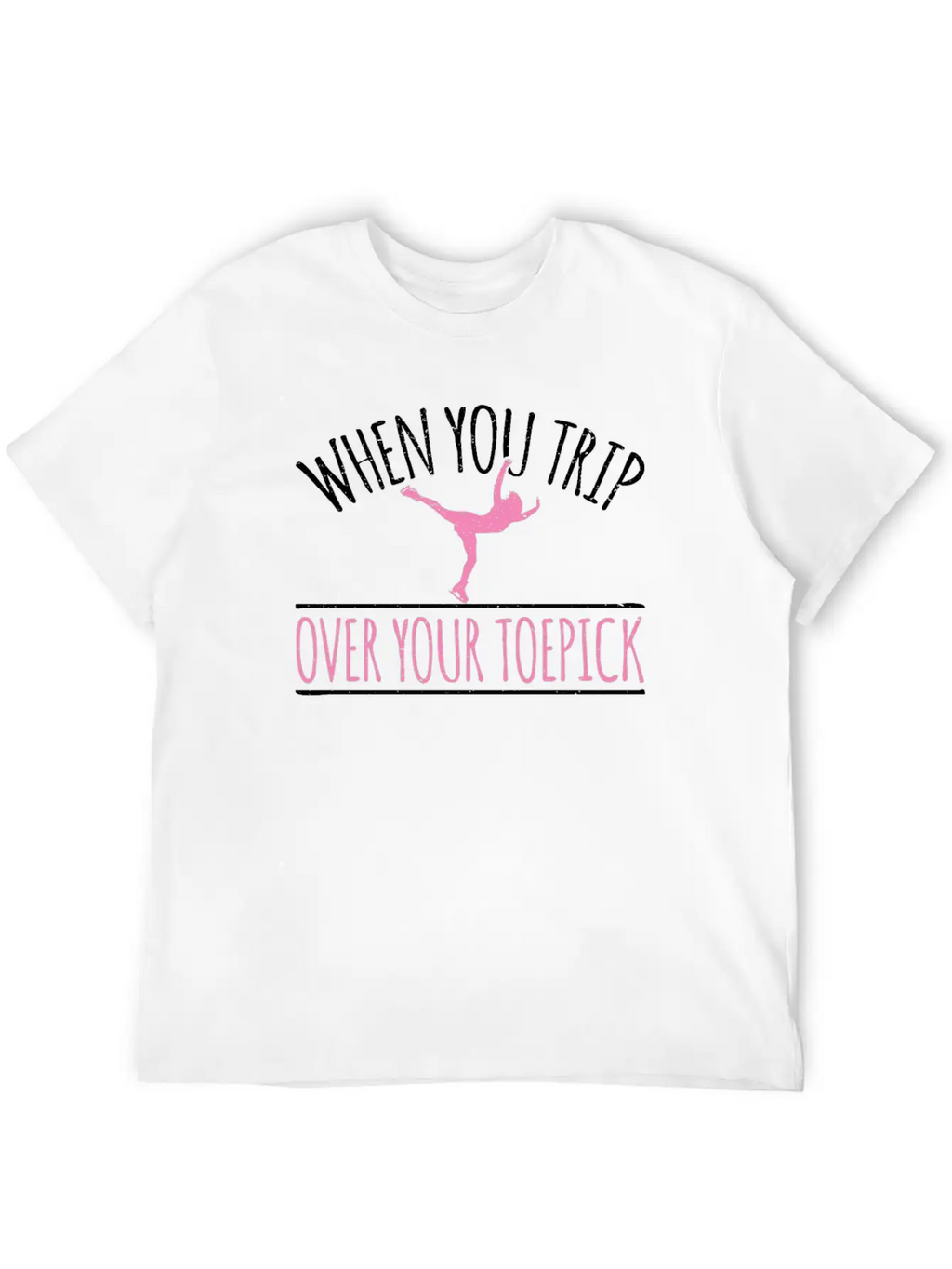 Ice Scating Unisex Short Sleeve Soft Cotton T-Shirt – Casual Everyday Wear
