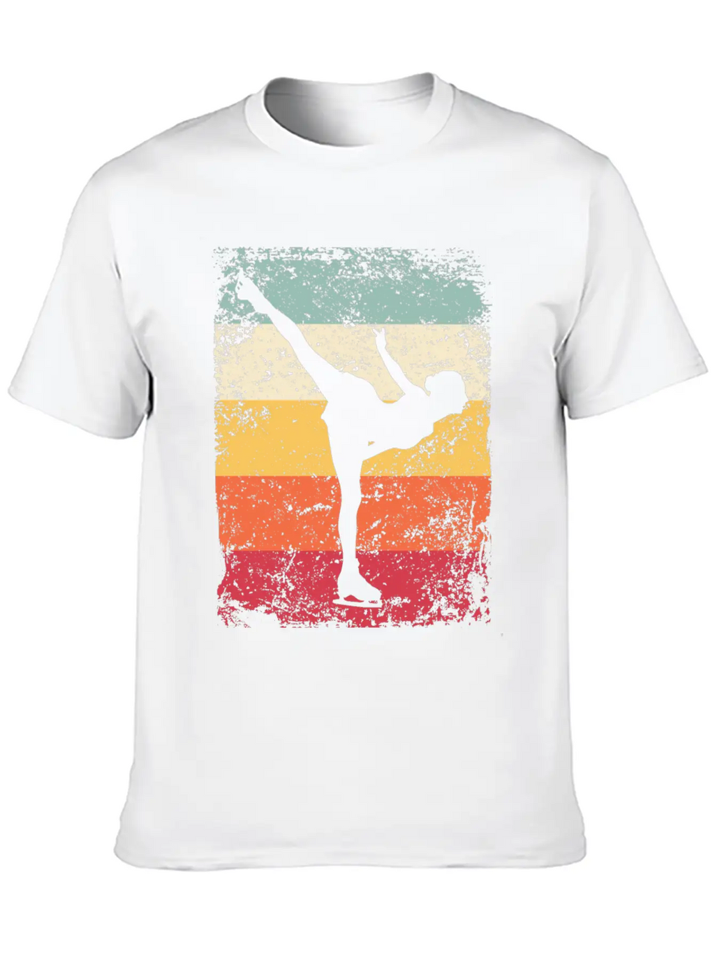 Ice Skater Figure Skating Ice Skating Unisex Short Sleeve Soft Cotton T-Shirt – Casual Everyday Wear