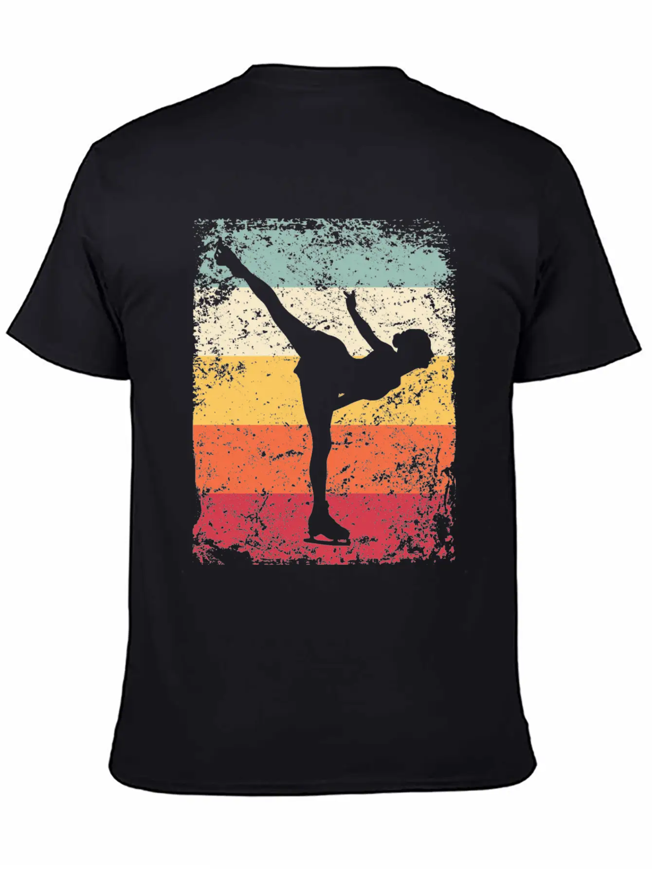 Ice Skater Figure Skating Ice Skating Unisex Short Sleeve Soft Cotton T-Shirt – Casual Everyday Wear