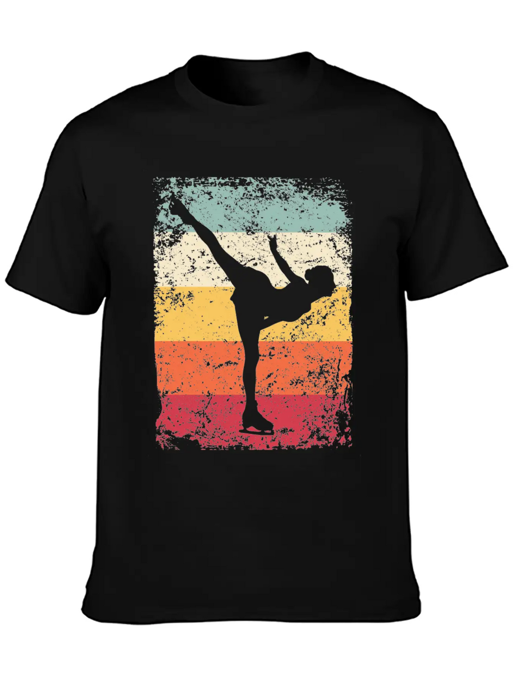 Ice Skater Figure Skating Ice Skating Unisex Short Sleeve Soft Cotton T-Shirt – Casual Everyday Wear