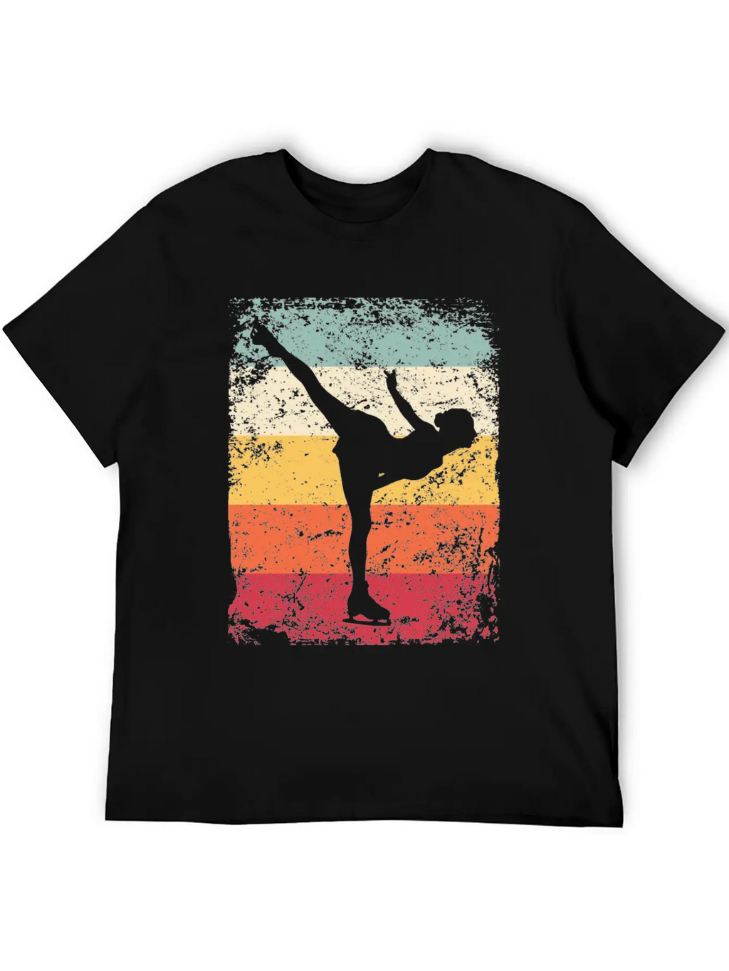 Ice Skater Figure Skating Ice Skating Unisex Short Sleeve Soft Cotton T-Shirt – Casual Everyday Wear