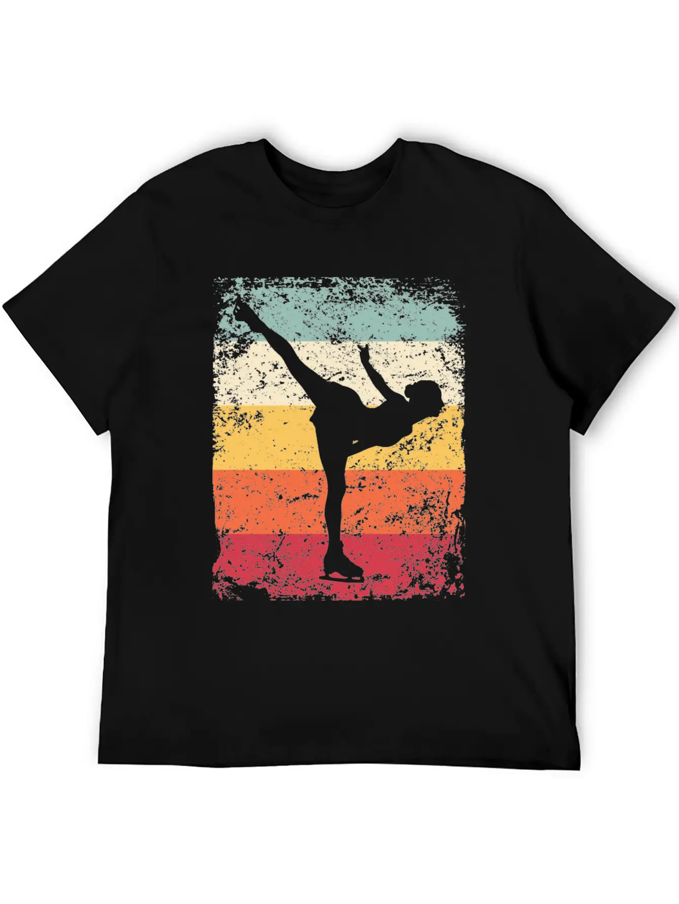 Ice Skater Figure Skating Ice Skating Unisex Short Sleeve Soft Cotton T-Shirt – Casual Everyday Wear