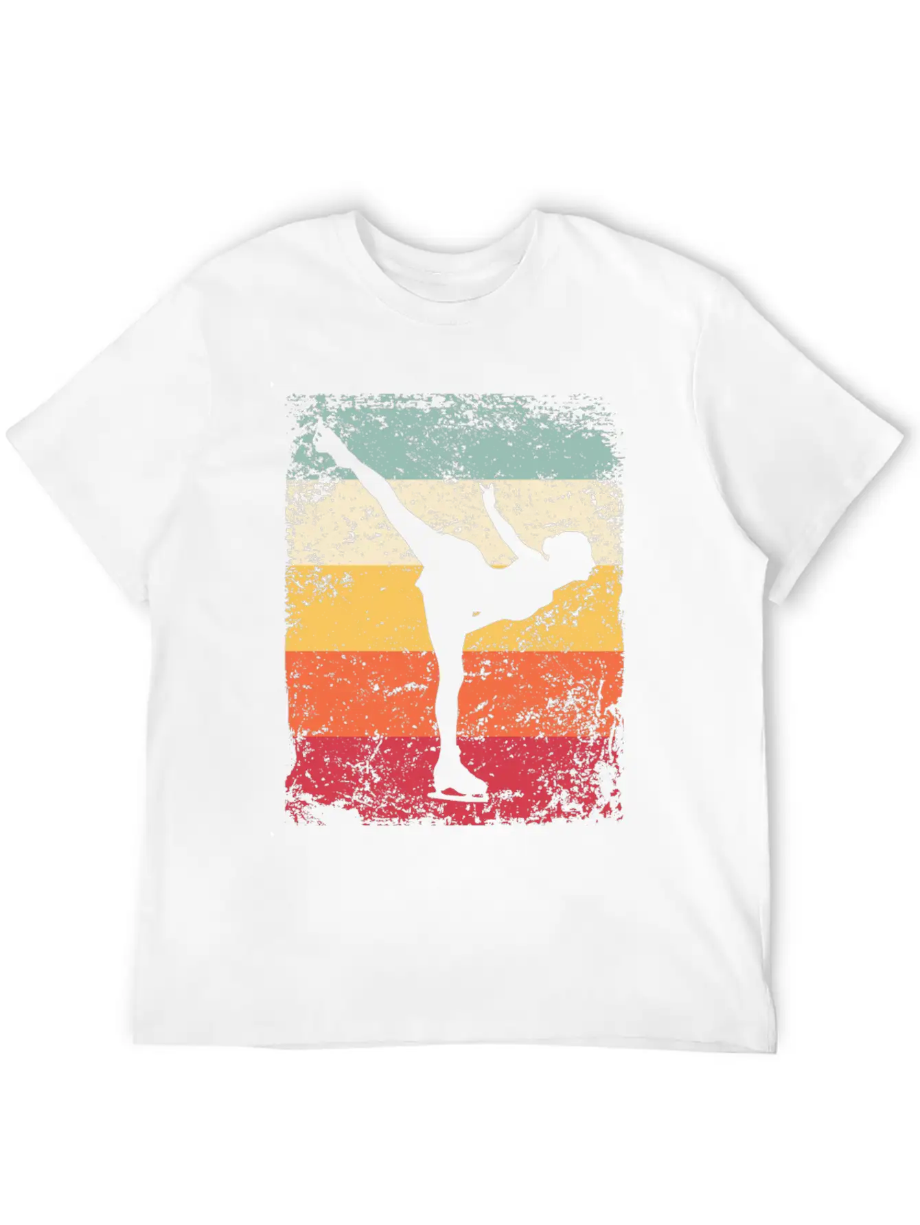 Ice Skater Figure Skating Ice Skating Unisex Short Sleeve Soft Cotton T-Shirt – Casual Everyday Wear