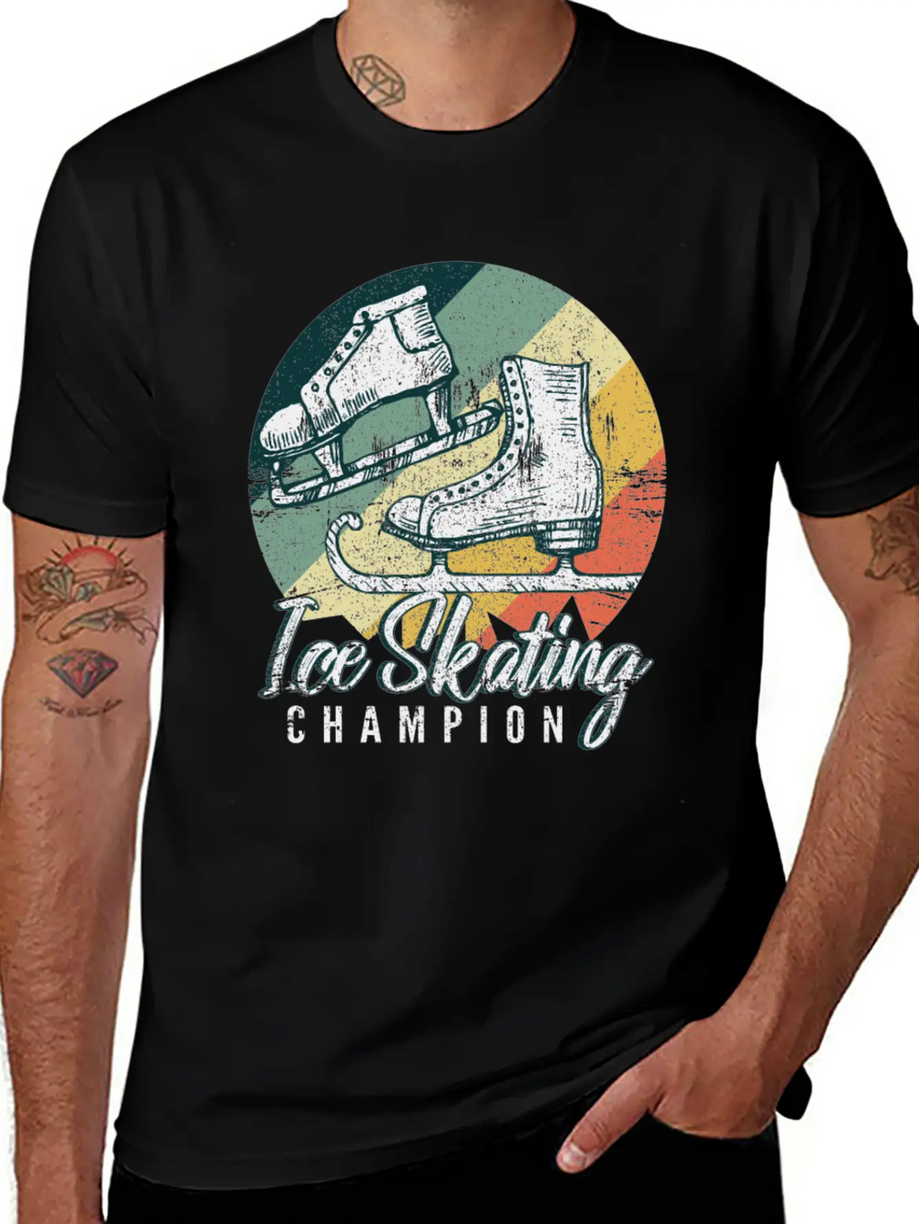 Ice Skating Unisex Casual T-Shirt – Clean Design For Daily Comfort