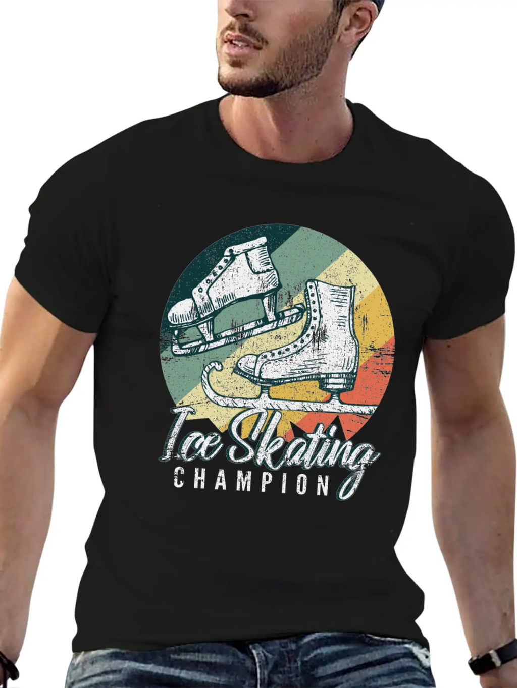 Ice Skating Unisex Casual T-Shirt – Clean Design For Daily Comfort