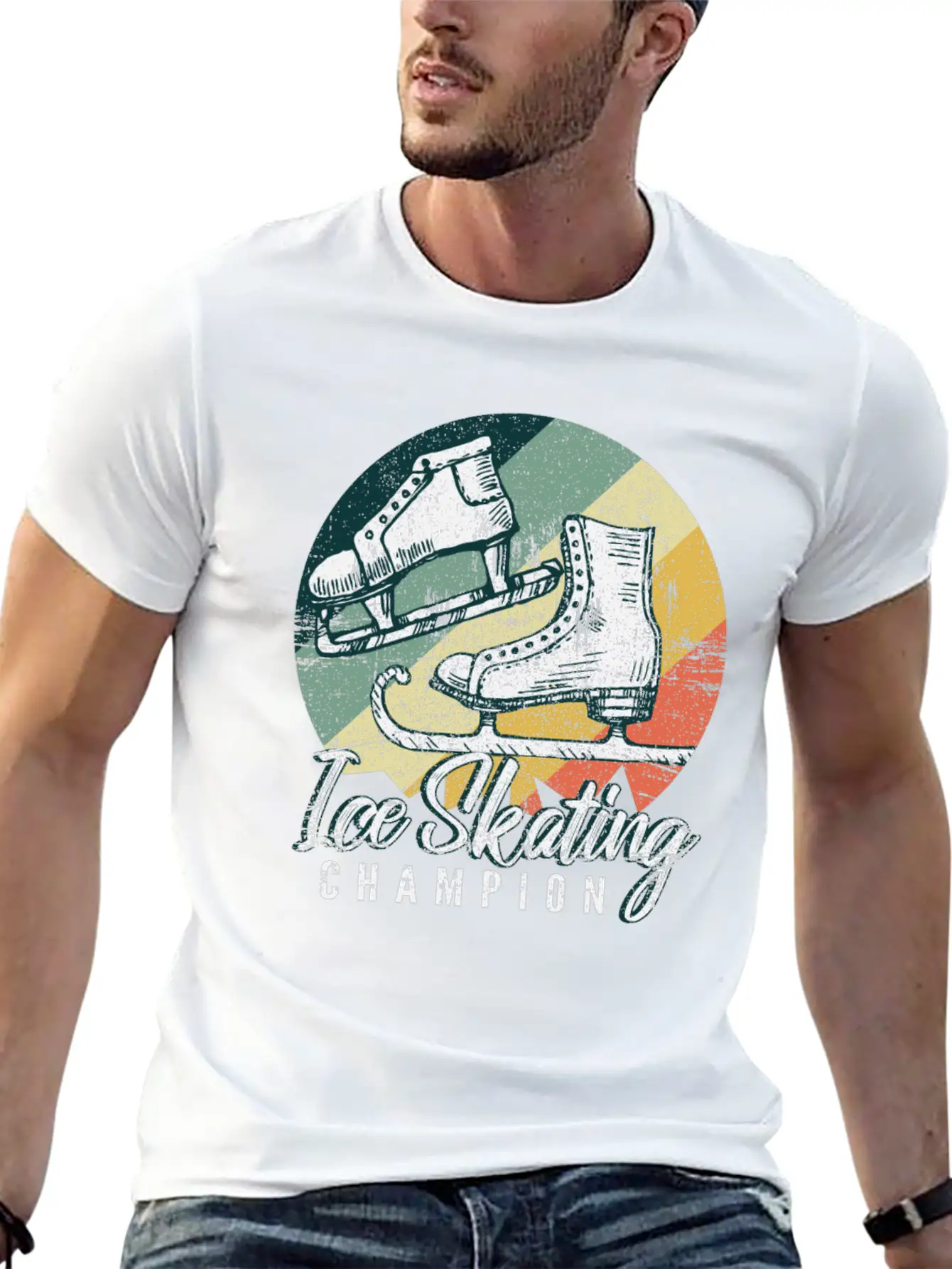 Ice Skating Unisex Casual T-Shirt – Clean Design For Daily Comfort