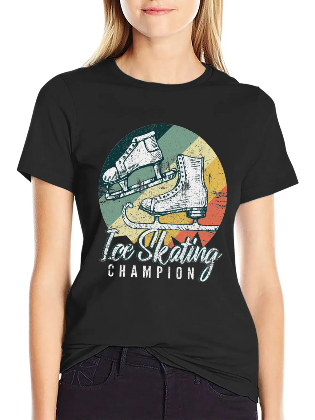 Ice Skating Unisex Casual T-Shirt – Clean Design For Daily Comfort