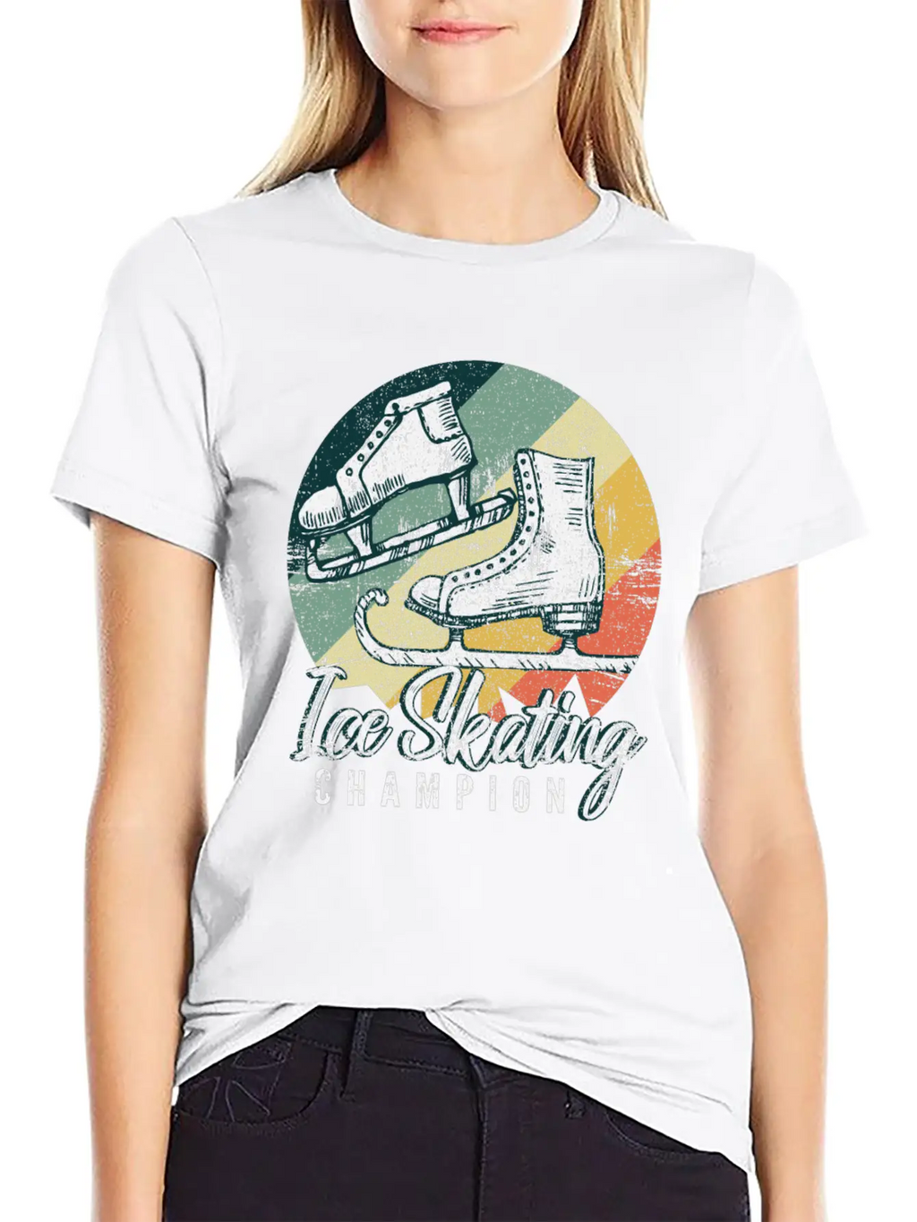 Ice Skating Unisex Casual T-Shirt – Clean Design For Daily Comfort