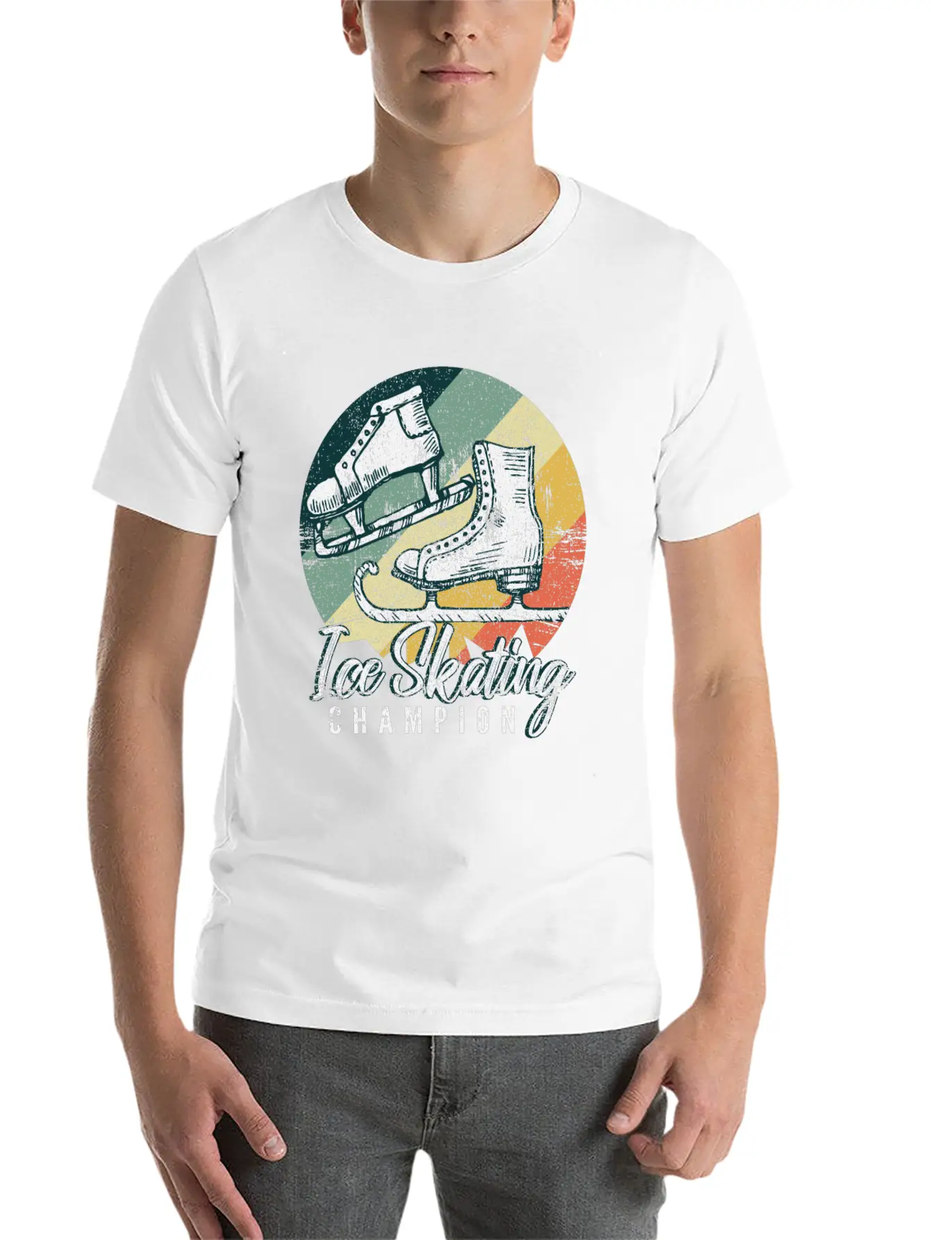 Ice Skating Unisex Casual T-Shirt – Clean Design For Daily Comfort
