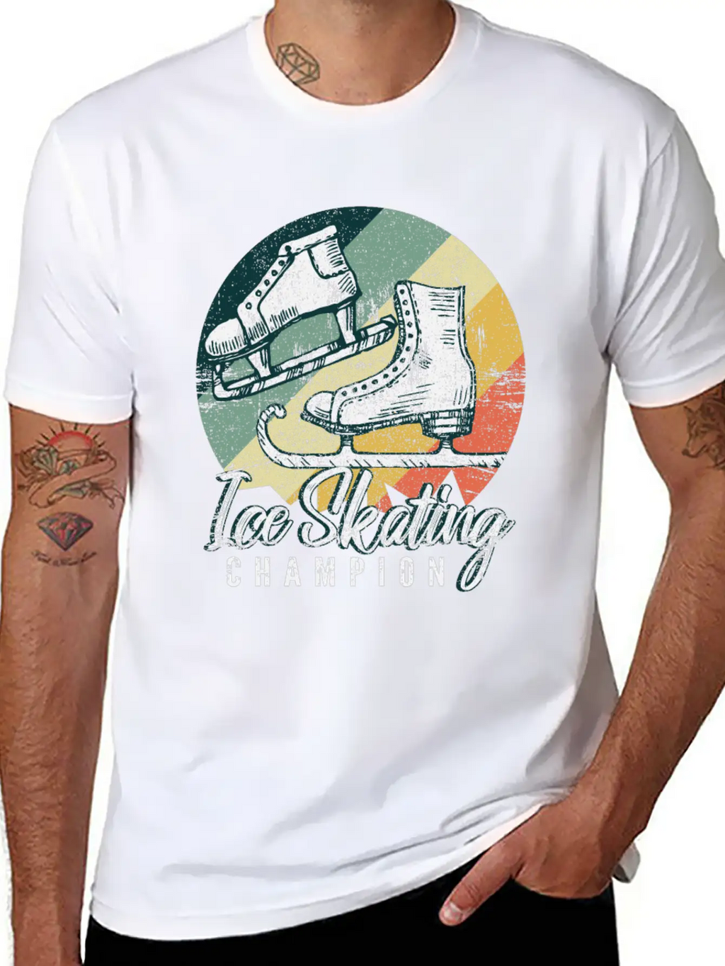 Ice Skating Unisex Casual T-Shirt – Clean Design For Daily Comfort