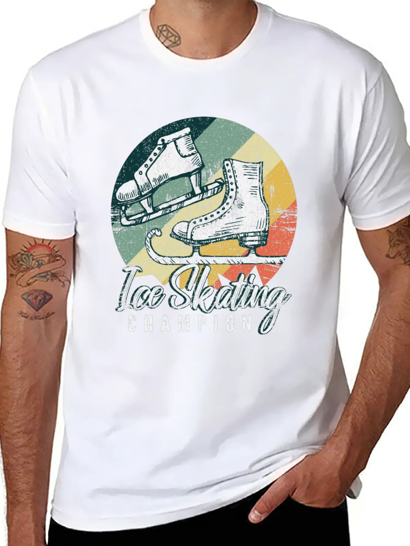 Ice Skating Unisex Casual T-Shirt – Clean Design For Daily Comfort