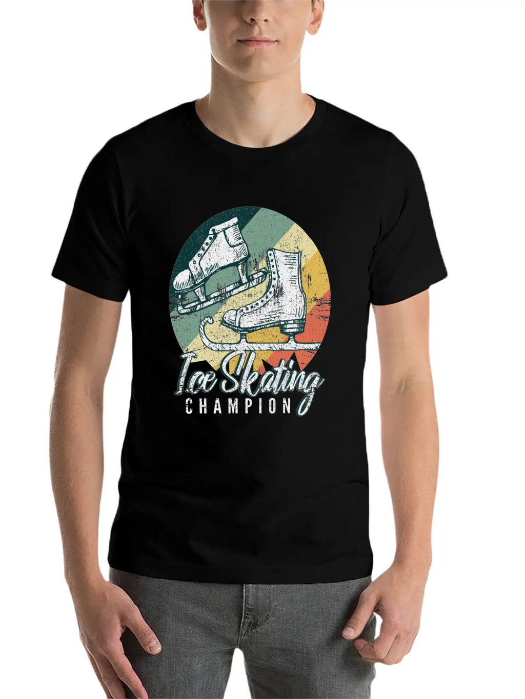 Ice Skating Unisex Casual T-Shirt – Clean Design For Daily Comfort