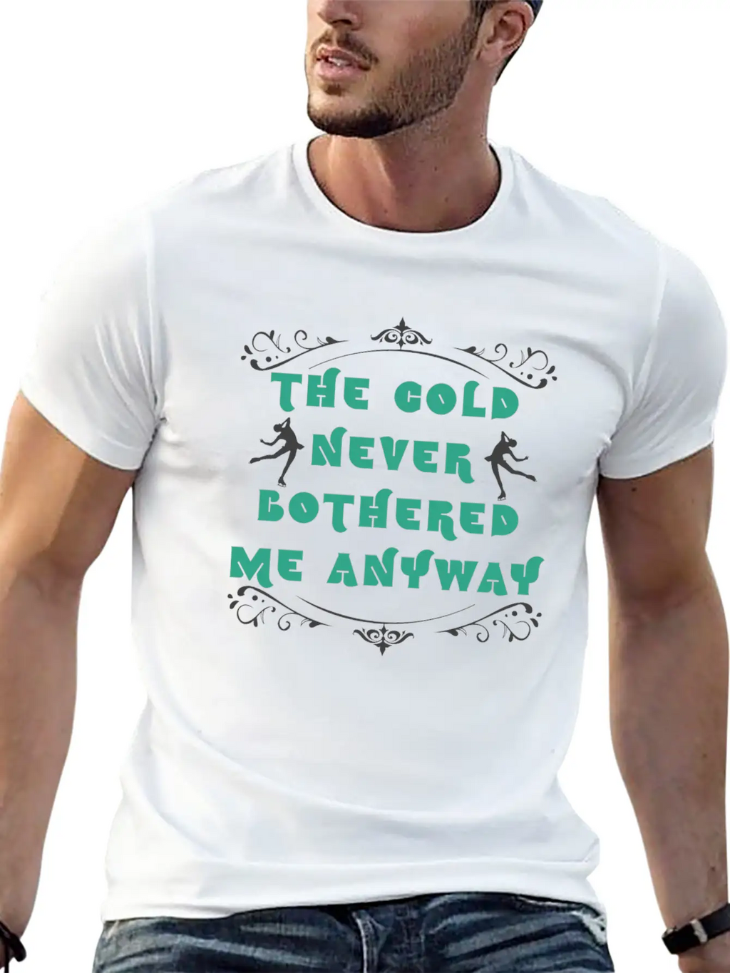 Ice Skating Unisex Short Sleeve Soft Cotton T-Shirt – Casual Everyday Wear