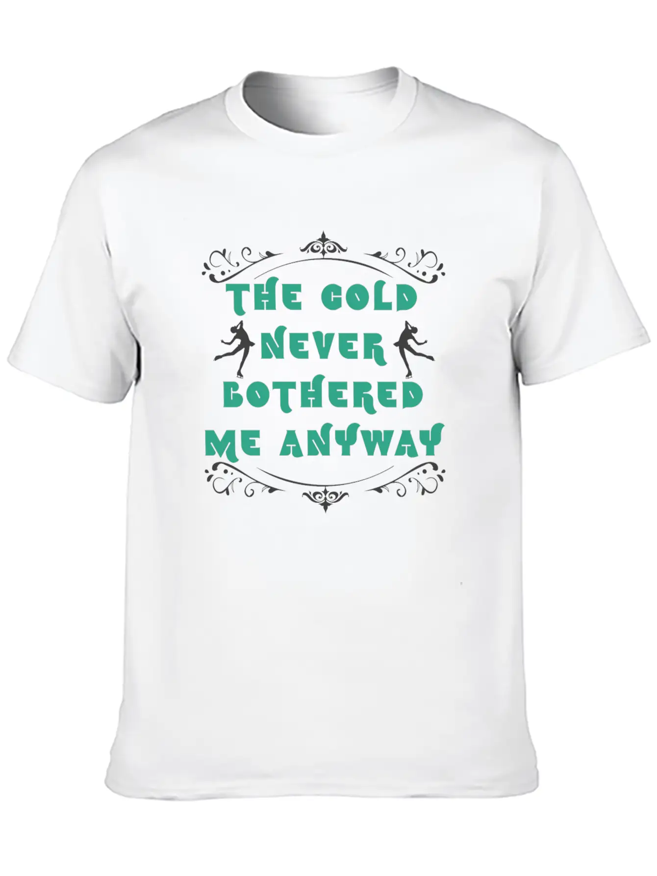Ice Skating Unisex Short Sleeve Soft Cotton T-Shirt – Casual Everyday Wear