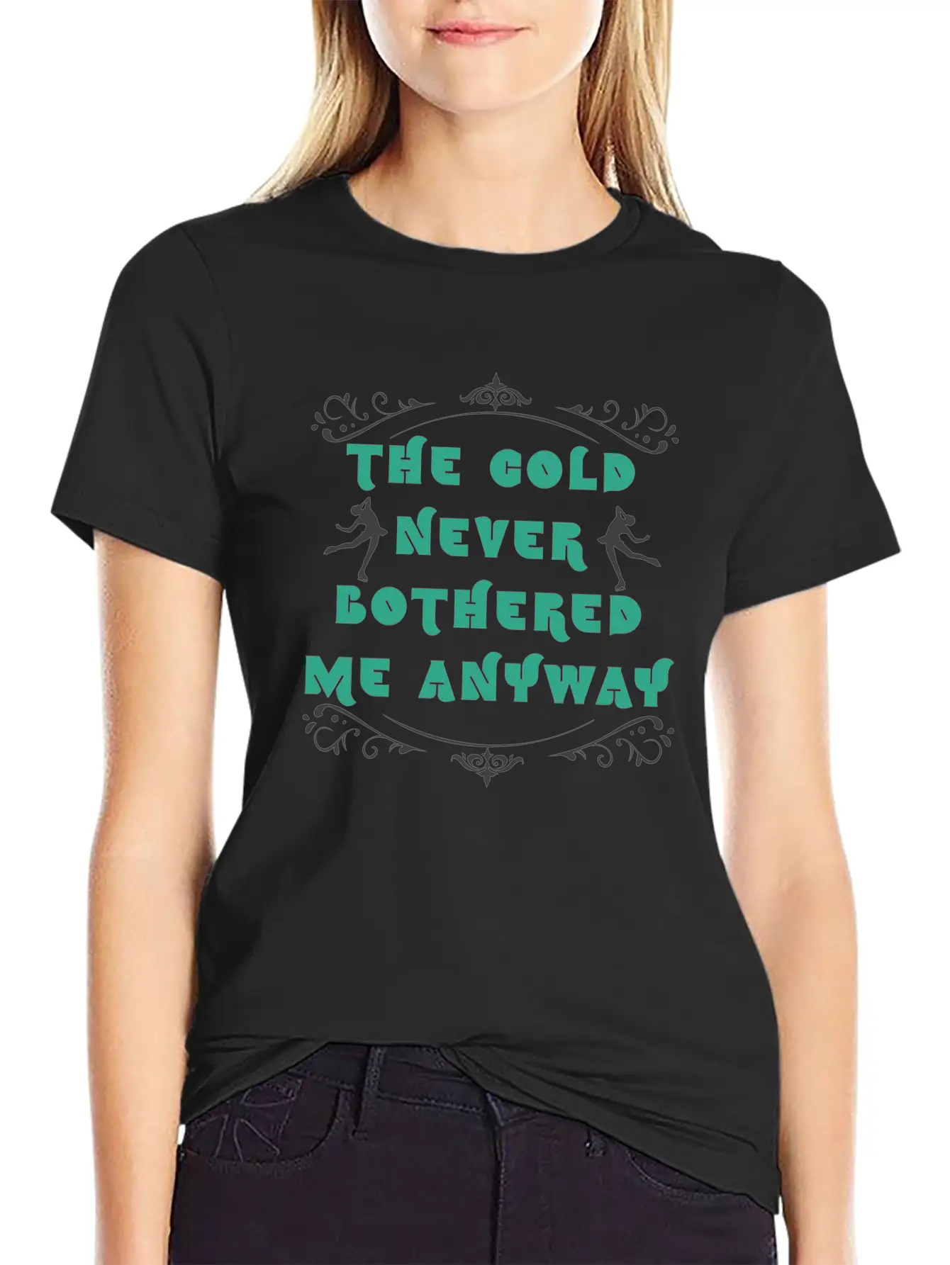 Ice Skating Unisex Short Sleeve Soft Cotton T-Shirt – Casual Everyday Wear