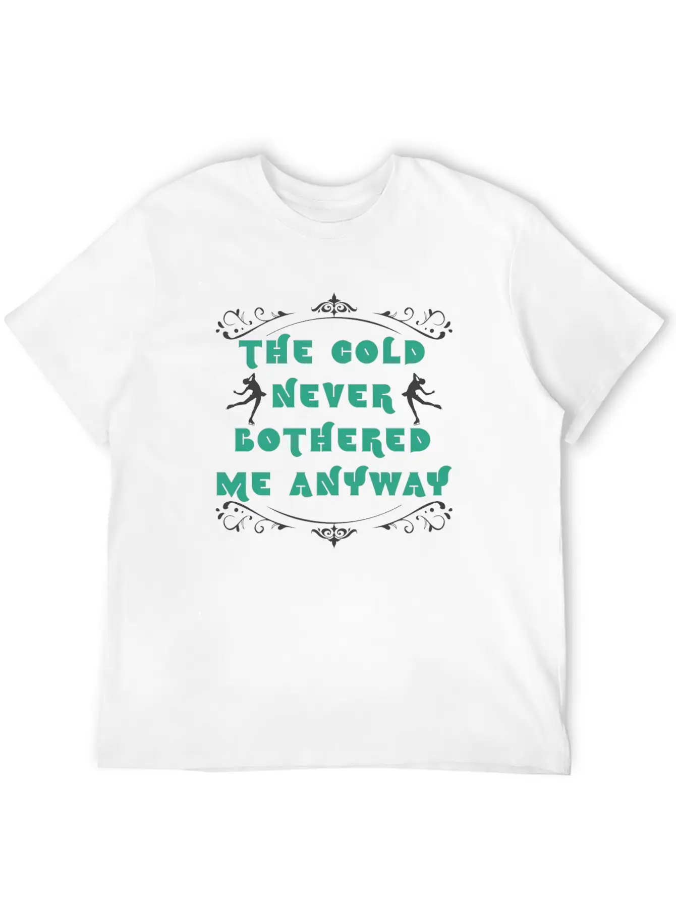Ice Skating Unisex Short Sleeve Soft Cotton T-Shirt – Casual Everyday Wear
