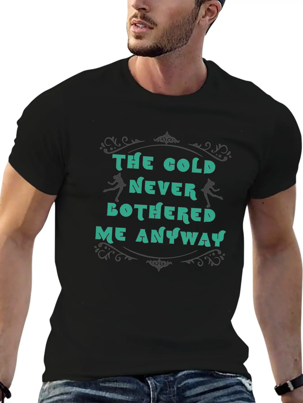 Ice Skating Unisex Short Sleeve Soft Cotton T-Shirt – Casual Everyday Wear