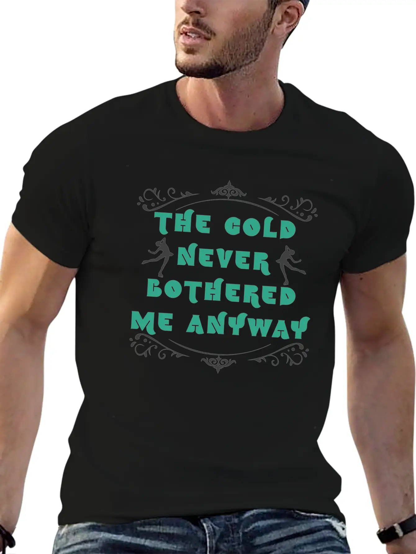 Ice Skating Unisex Short Sleeve Soft Cotton T-Shirt – Casual Everyday Wear