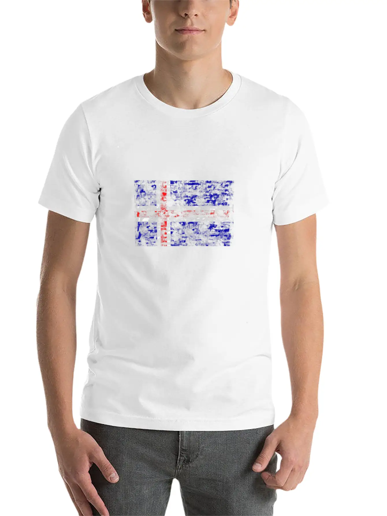 Iceland Flag Vintage Unisex Casual T-Shirt – Clean Design For Daily Comfort