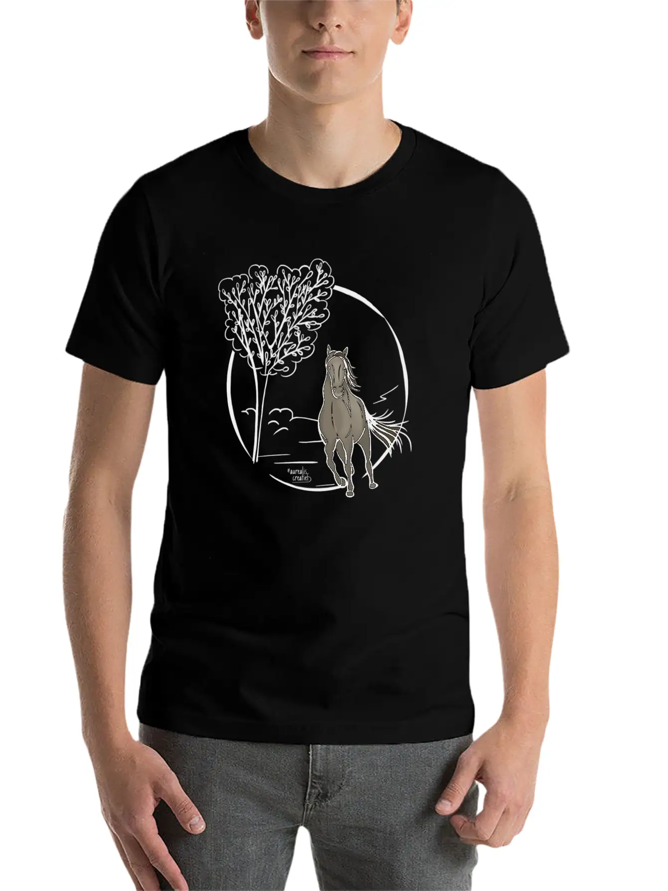 Icelandic Horse Classic Fit Graphic Tee For Daily Comfort – Unisex Cotton Shirt