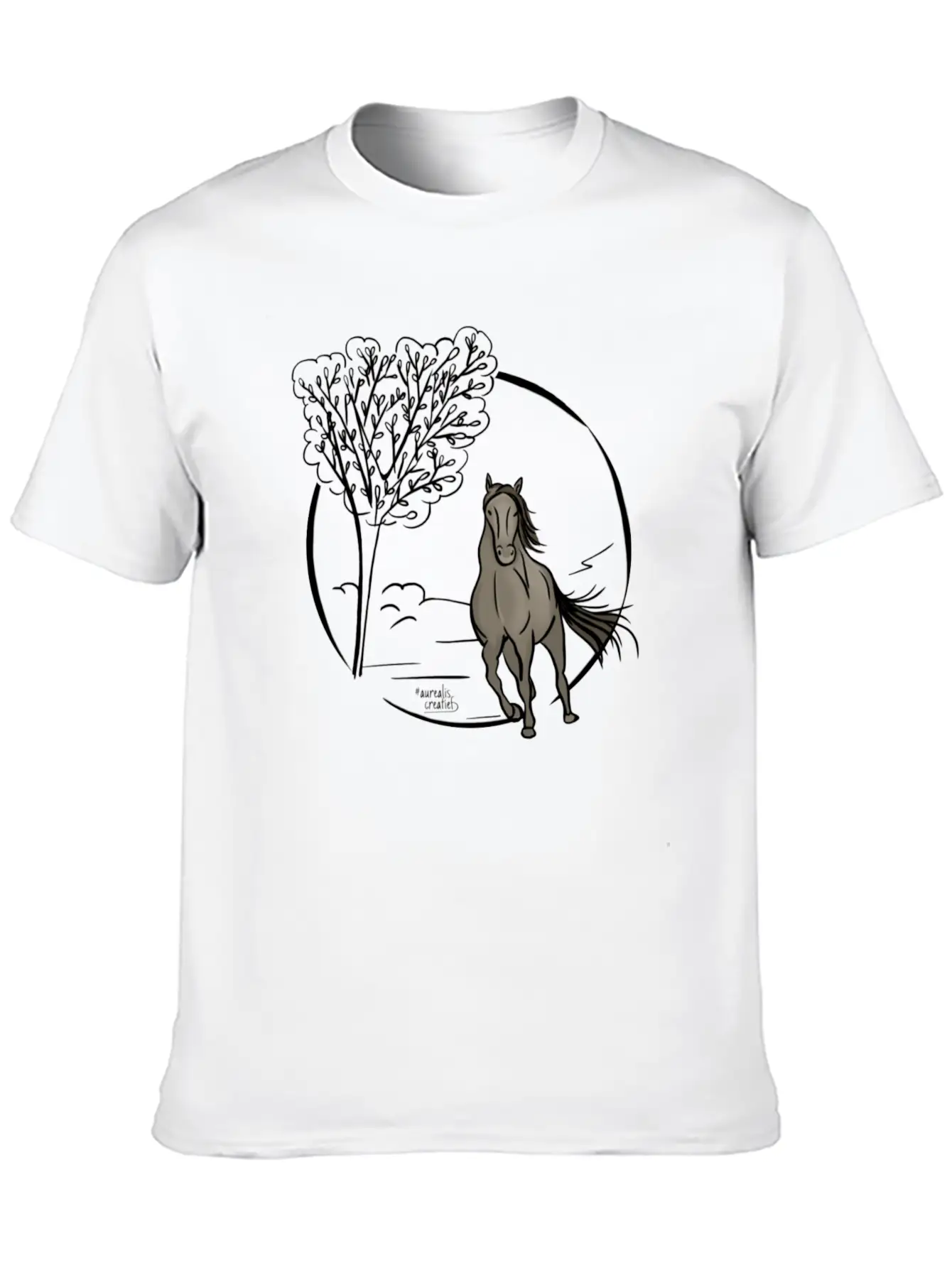 Icelandic Horse Classic Fit Graphic Tee For Daily Comfort – Unisex Cotton Shirt