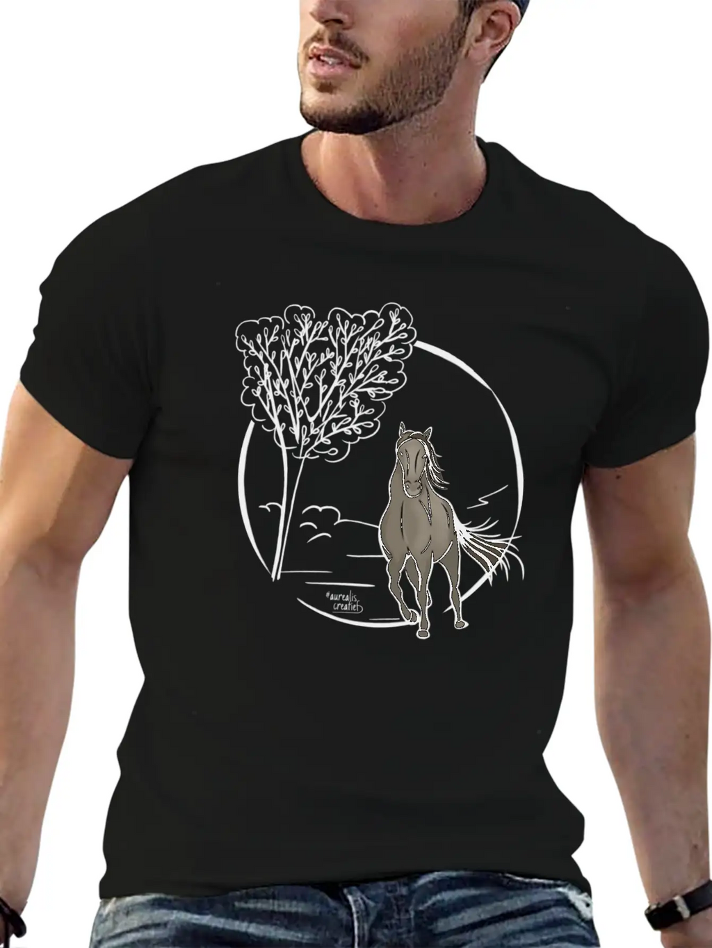 Icelandic Horse Classic Fit Graphic Tee For Daily Comfort – Unisex Cotton Shirt