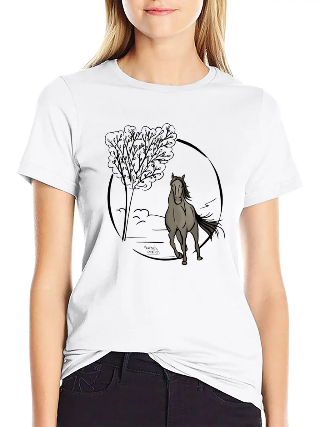 Icelandic Horse Classic Fit Graphic Tee For Daily Comfort – Unisex Cotton Shirt