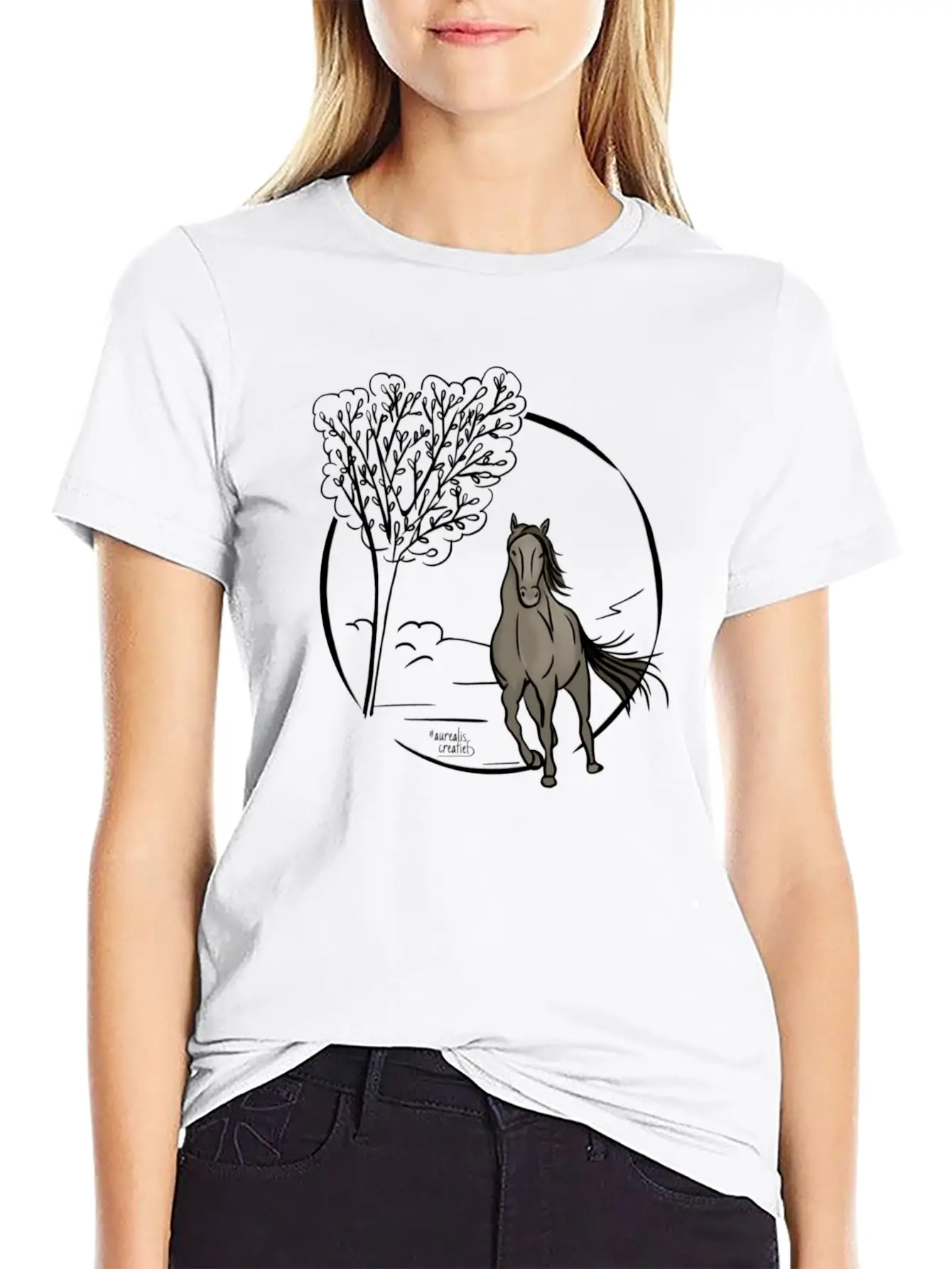 Icelandic Horse Classic Fit Graphic Tee For Daily Comfort – Unisex Cotton Shirt
