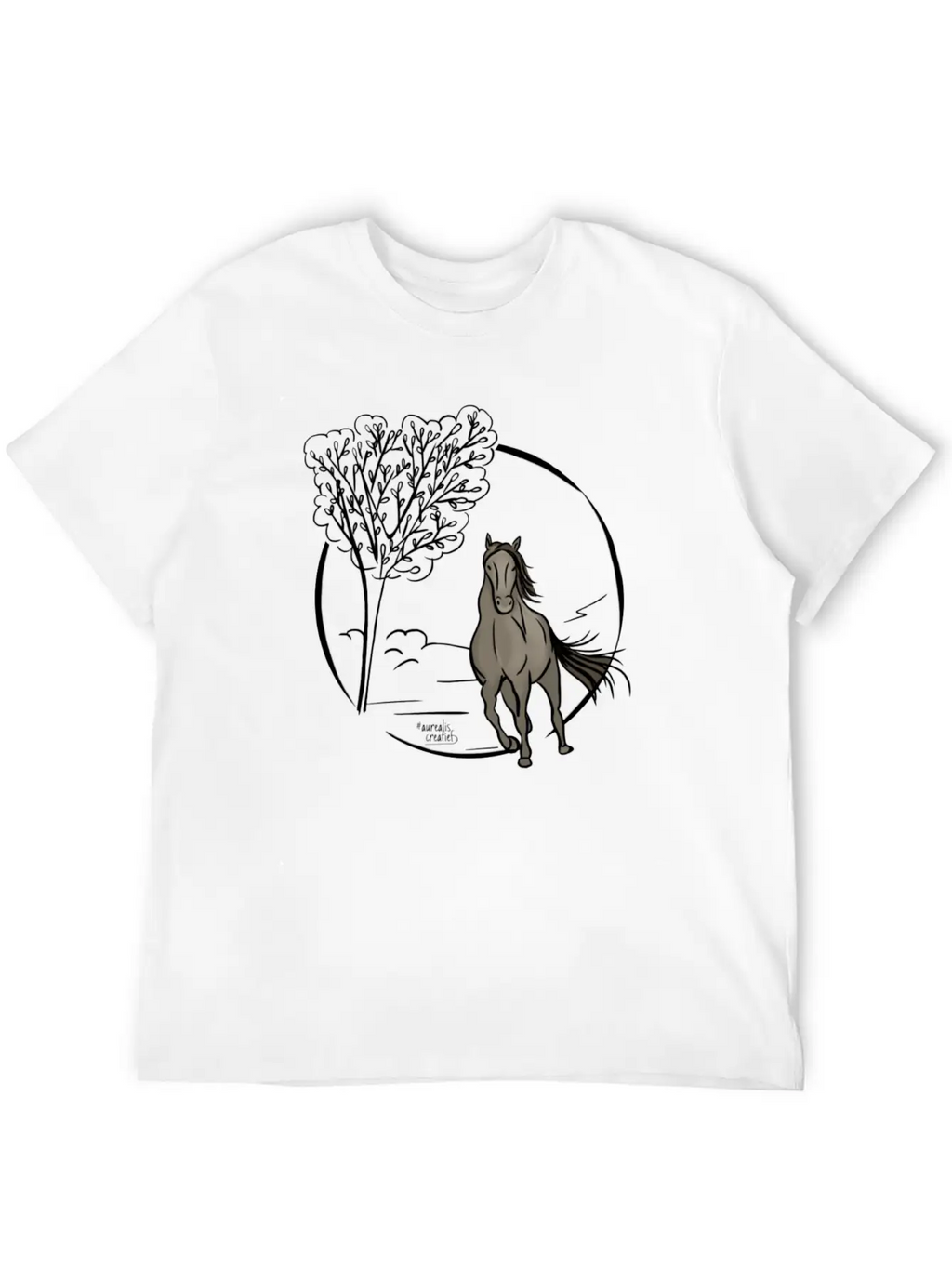 Icelandic Horse Classic Fit Graphic Tee For Daily Comfort – Unisex Cotton Shirt