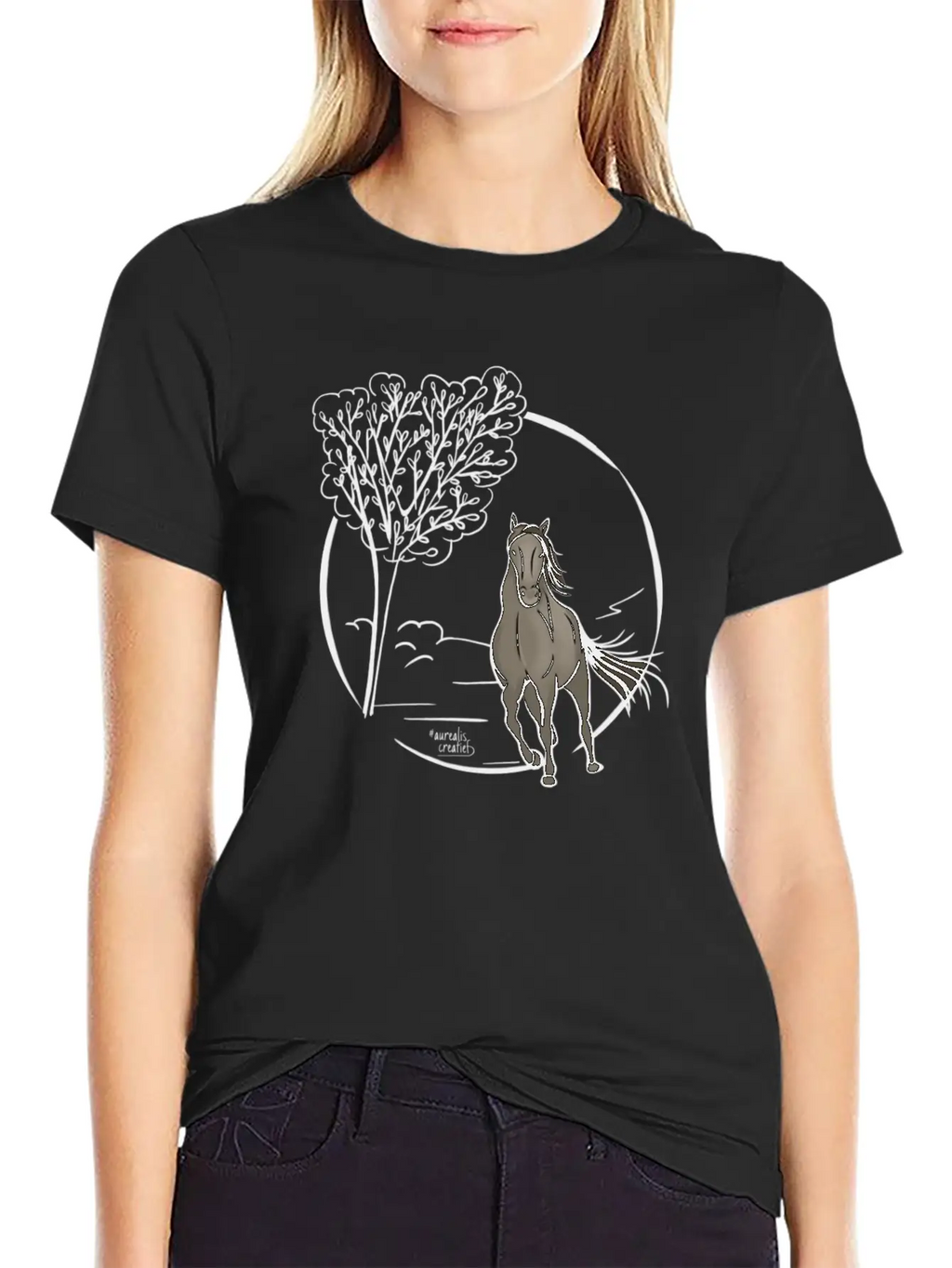 Icelandic Horse Classic Fit Graphic Tee For Daily Comfort – Unisex Cotton Shirt