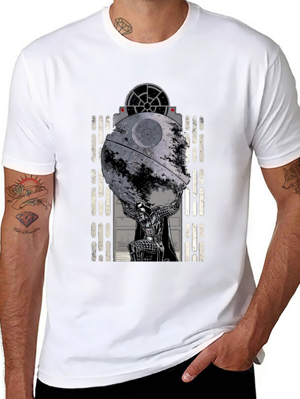 Darth Vader Death Star Atlas T-Shirt