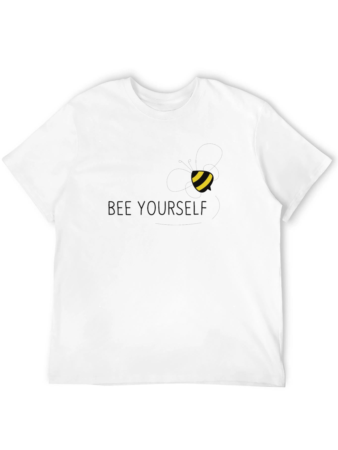 Bee Yourself Black T-Shirt - Stylish Comfortable Fit