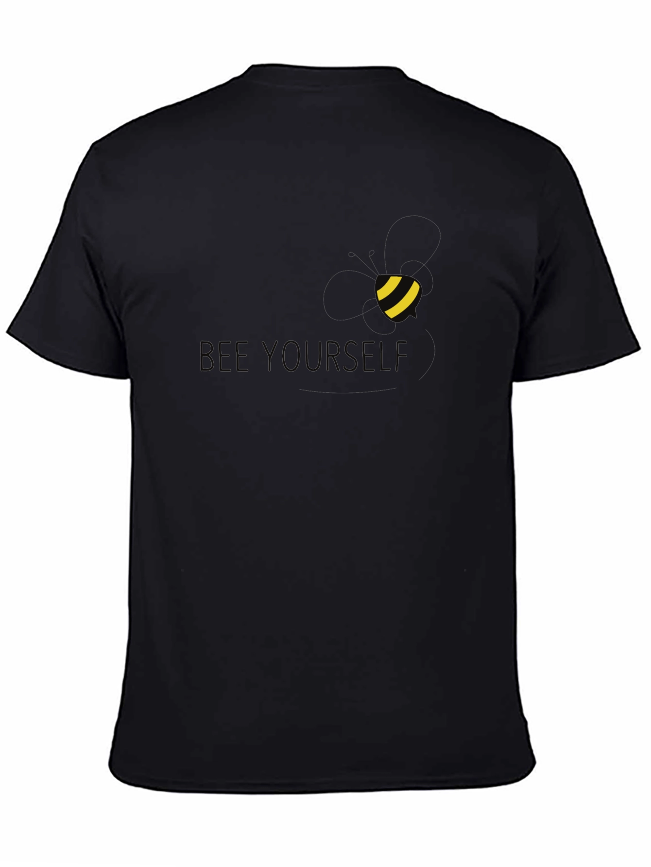 Bee Yourself Black T-Shirt - Stylish Comfortable Fit